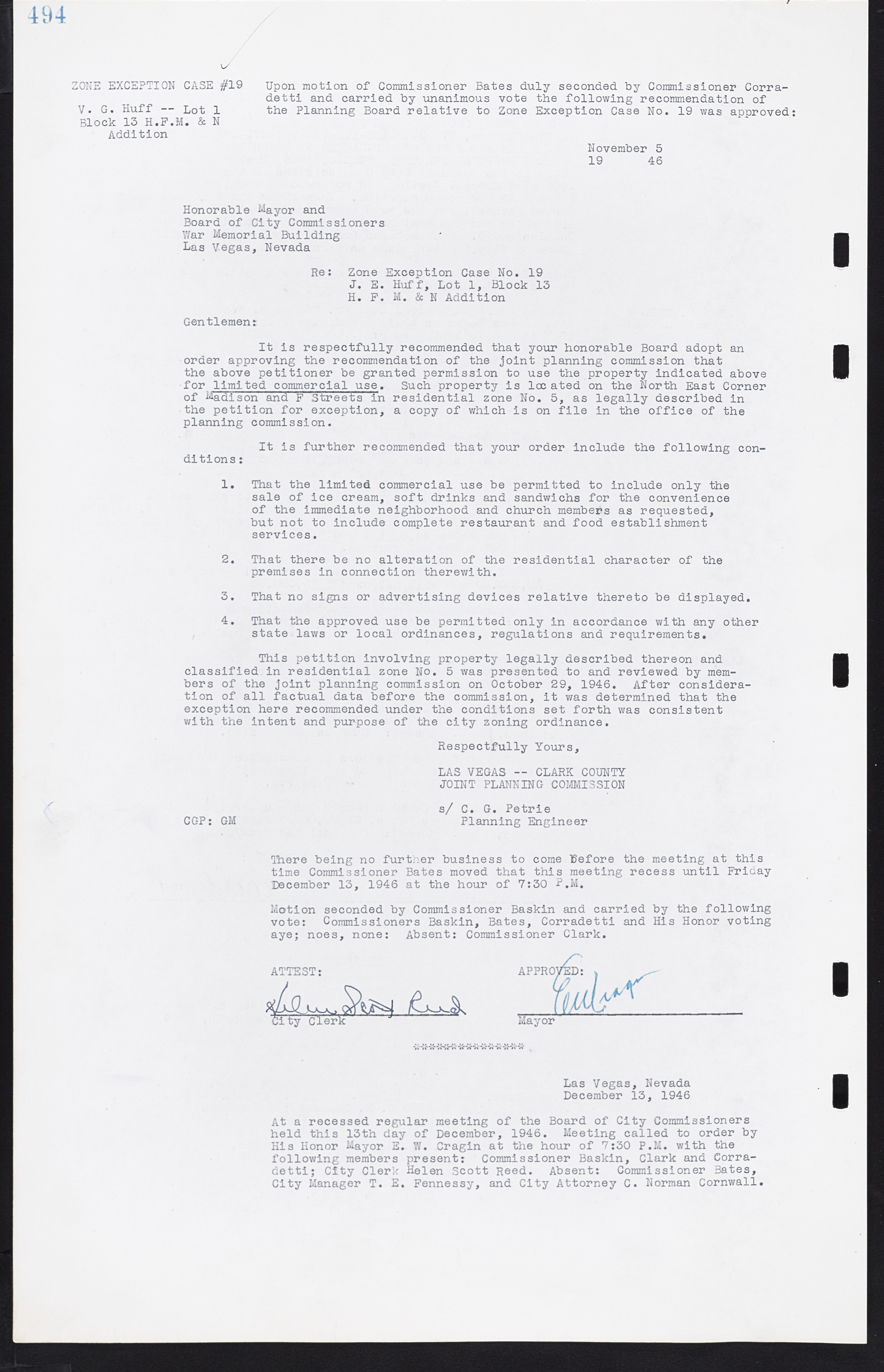 Las Vegas City Commission Minutes, August 11, 1942 to December 30, 1946, lvc000005-525