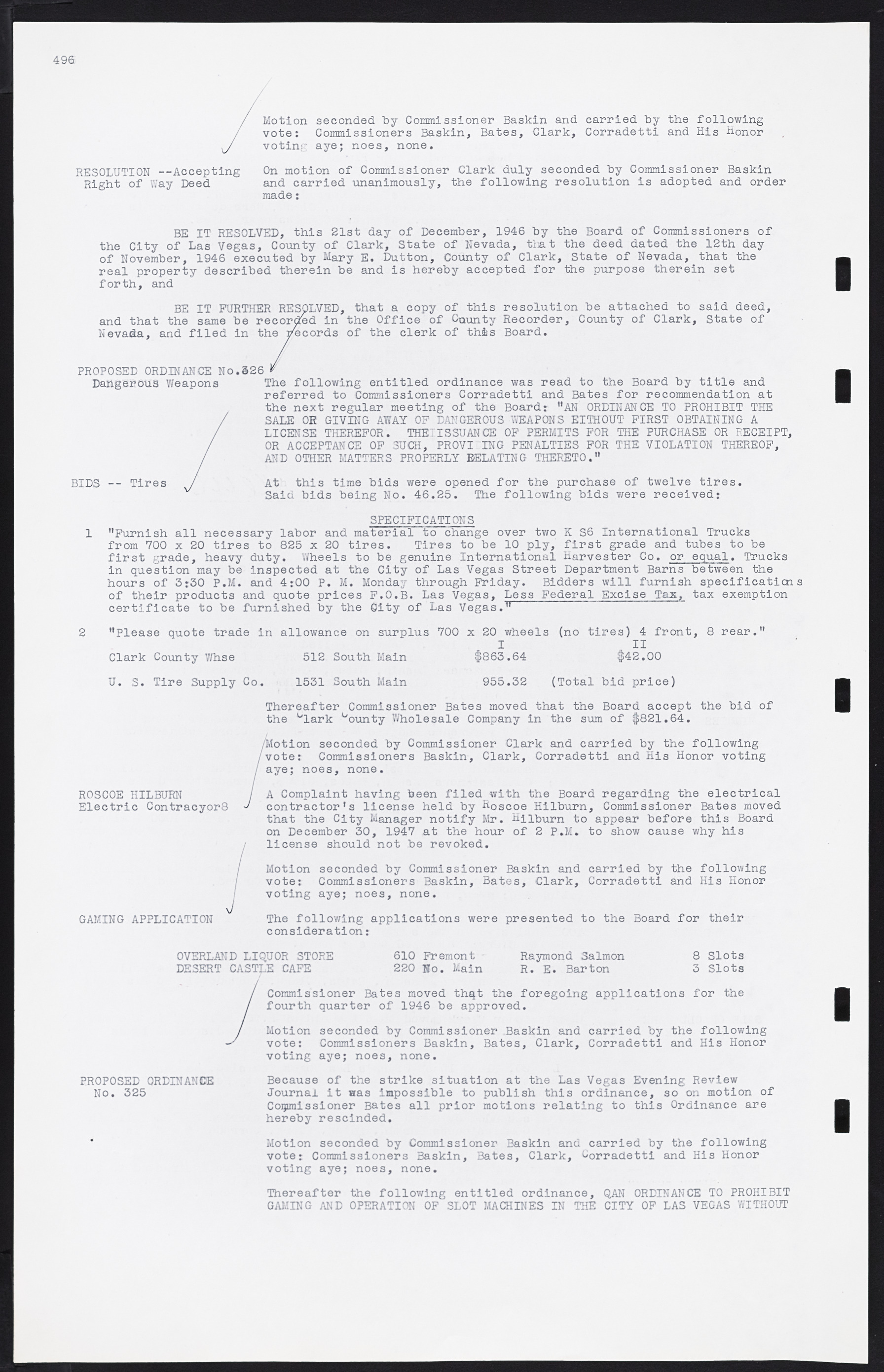 Las Vegas City Commission Minutes, August 11, 1942 to December 30, 1946, lvc000005-527