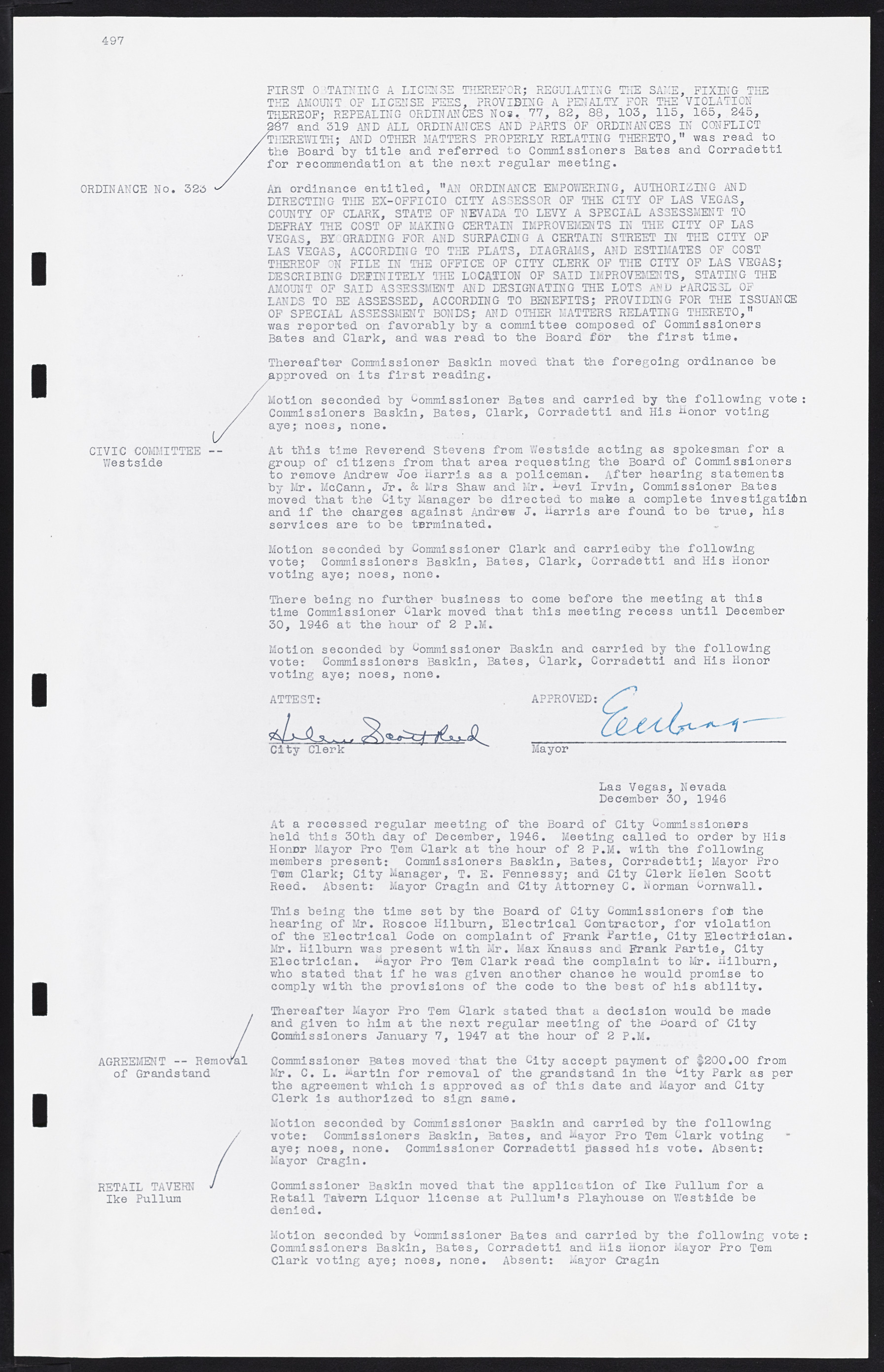 Las Vegas City Commission Minutes, August 11, 1942 to December 30, 1946, lvc000005-528