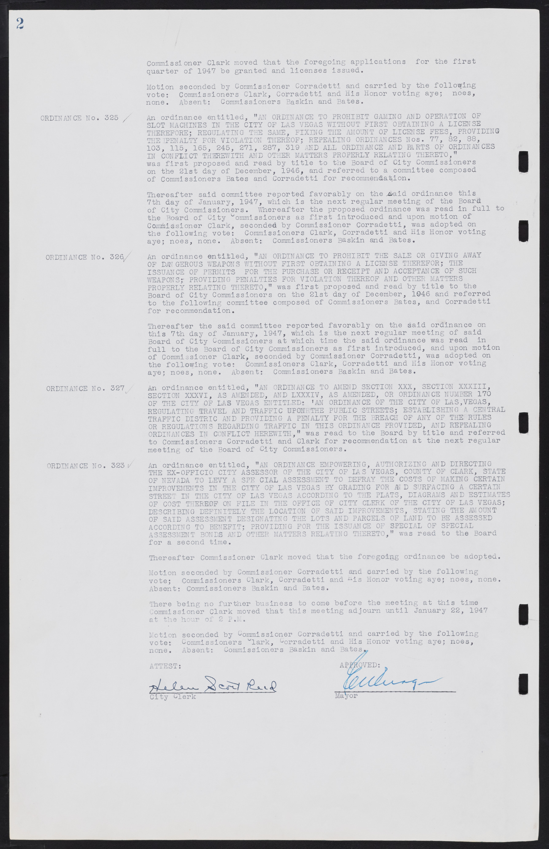 Las Vegas City Commission Minutes, January 7, 1947 to October 26, 1949, lvc000006-10