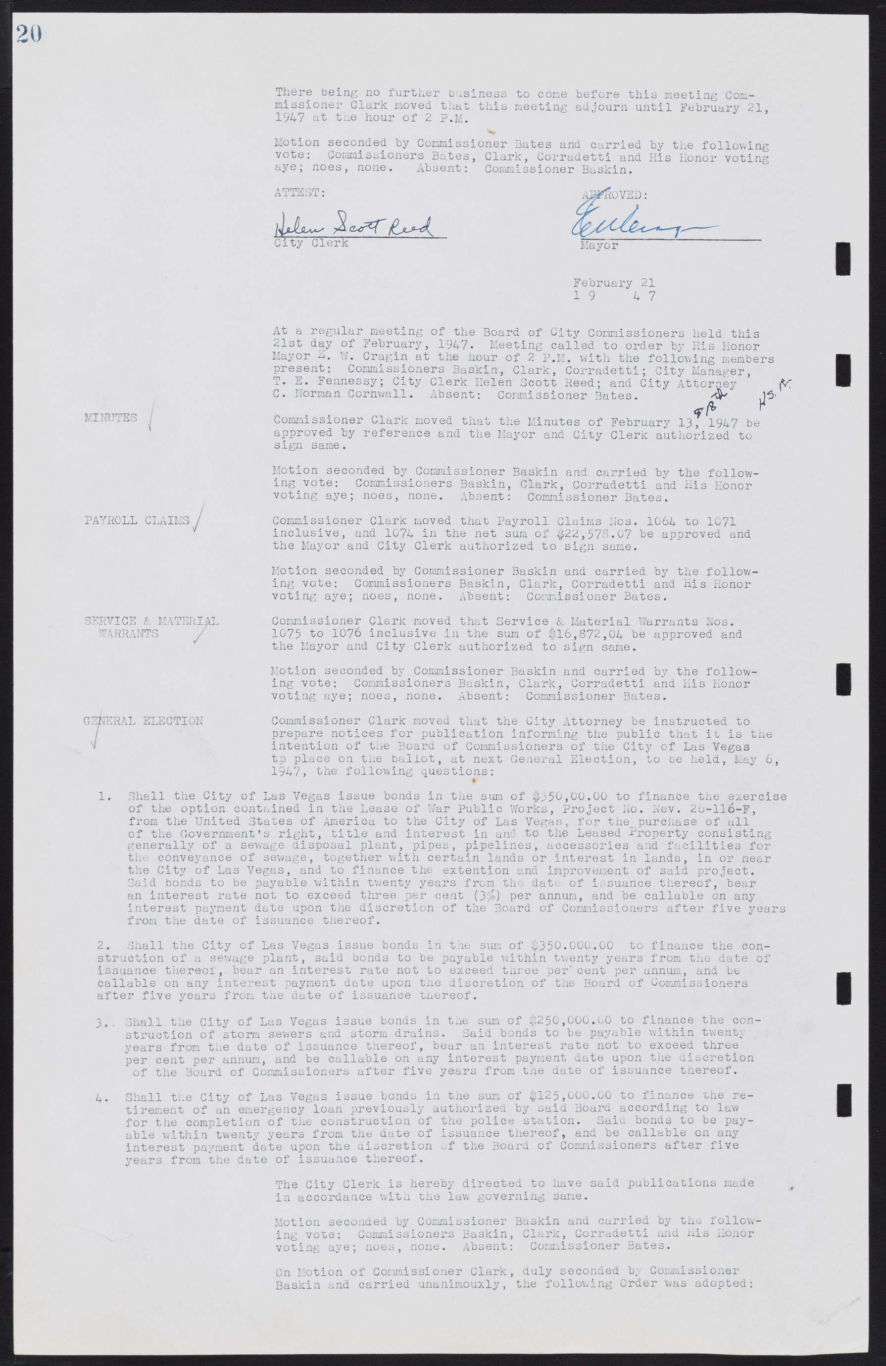 Las Vegas City Commission Minutes, January 7, 1947 to October 26, 1949, lvc000006-28
