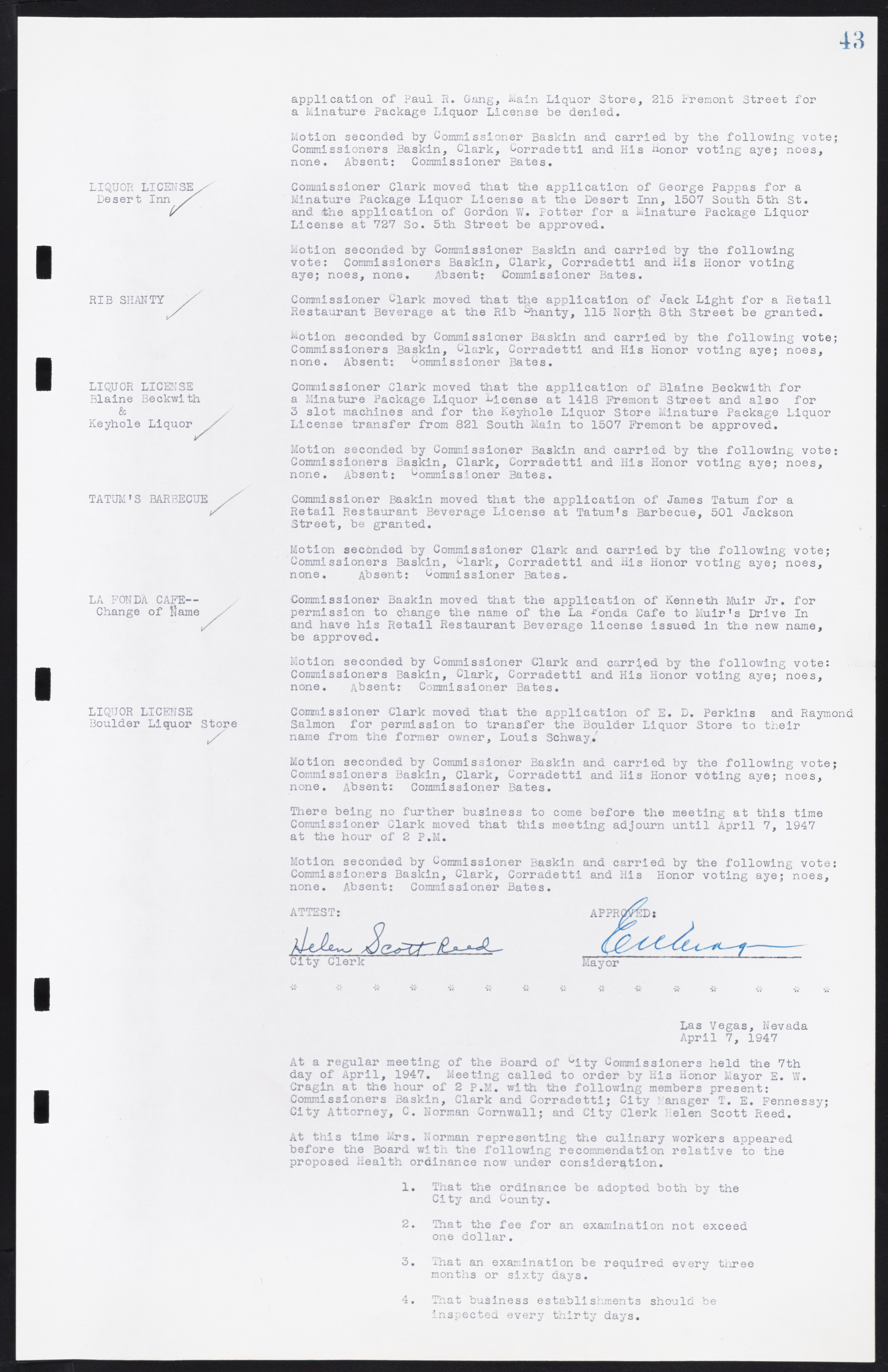 Las Vegas City Commission Minutes, January 7, 1947 to October 26, 1949, lvc000006-58