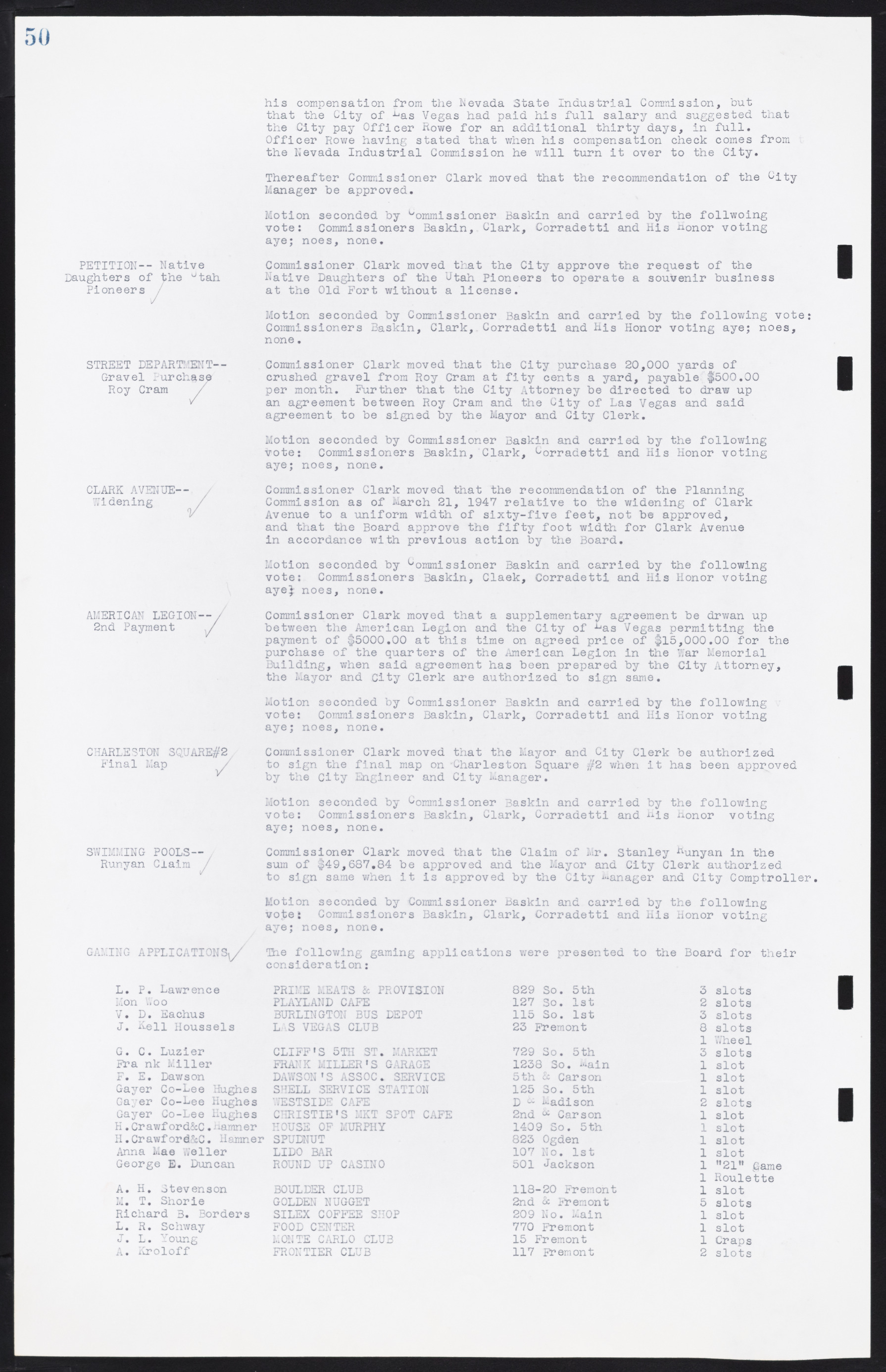 Las Vegas City Commission Minutes, January 7, 1947 to October 26, 1949, lvc000006-65