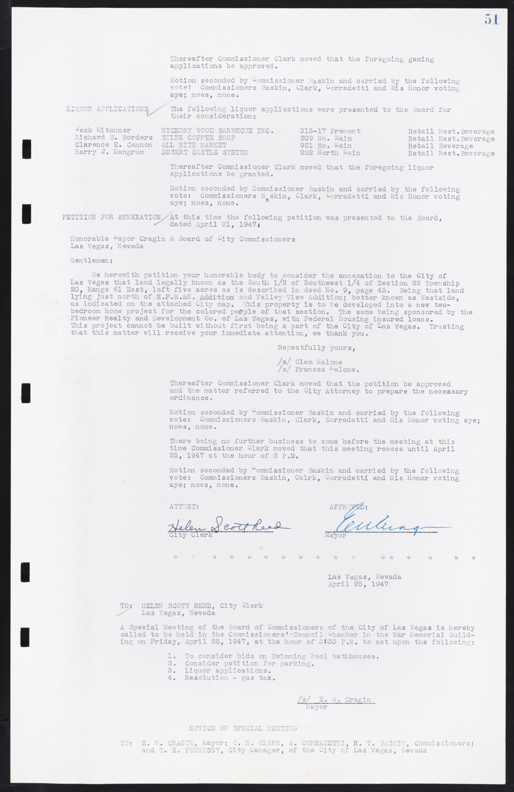 Las Vegas City Commission Minutes, January 7, 1947 to October 26, 1949, lvc000006-66