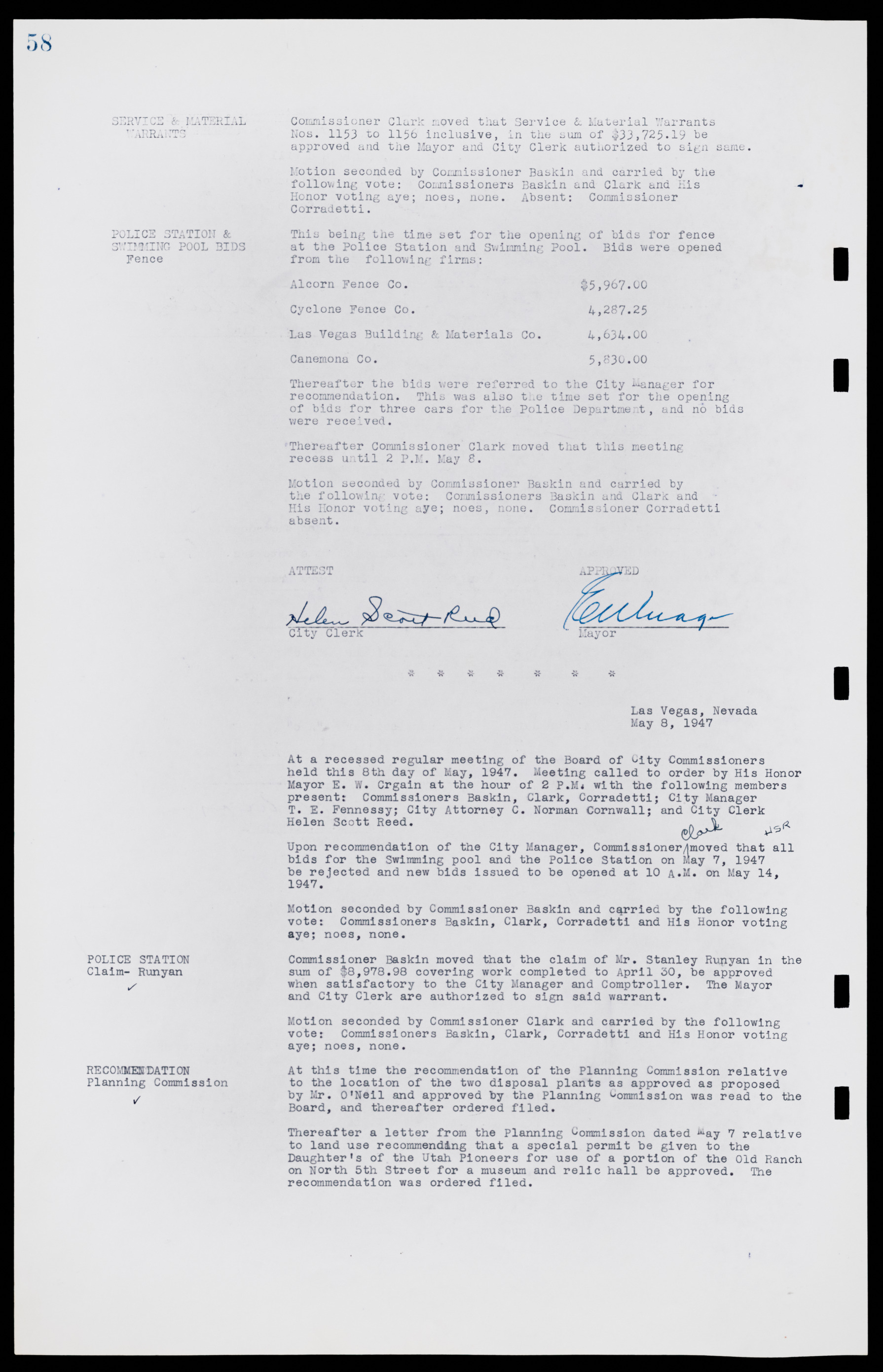 Las Vegas City Commission Minutes, January 7, 1947 to October 26, 1949, lvc000006-73