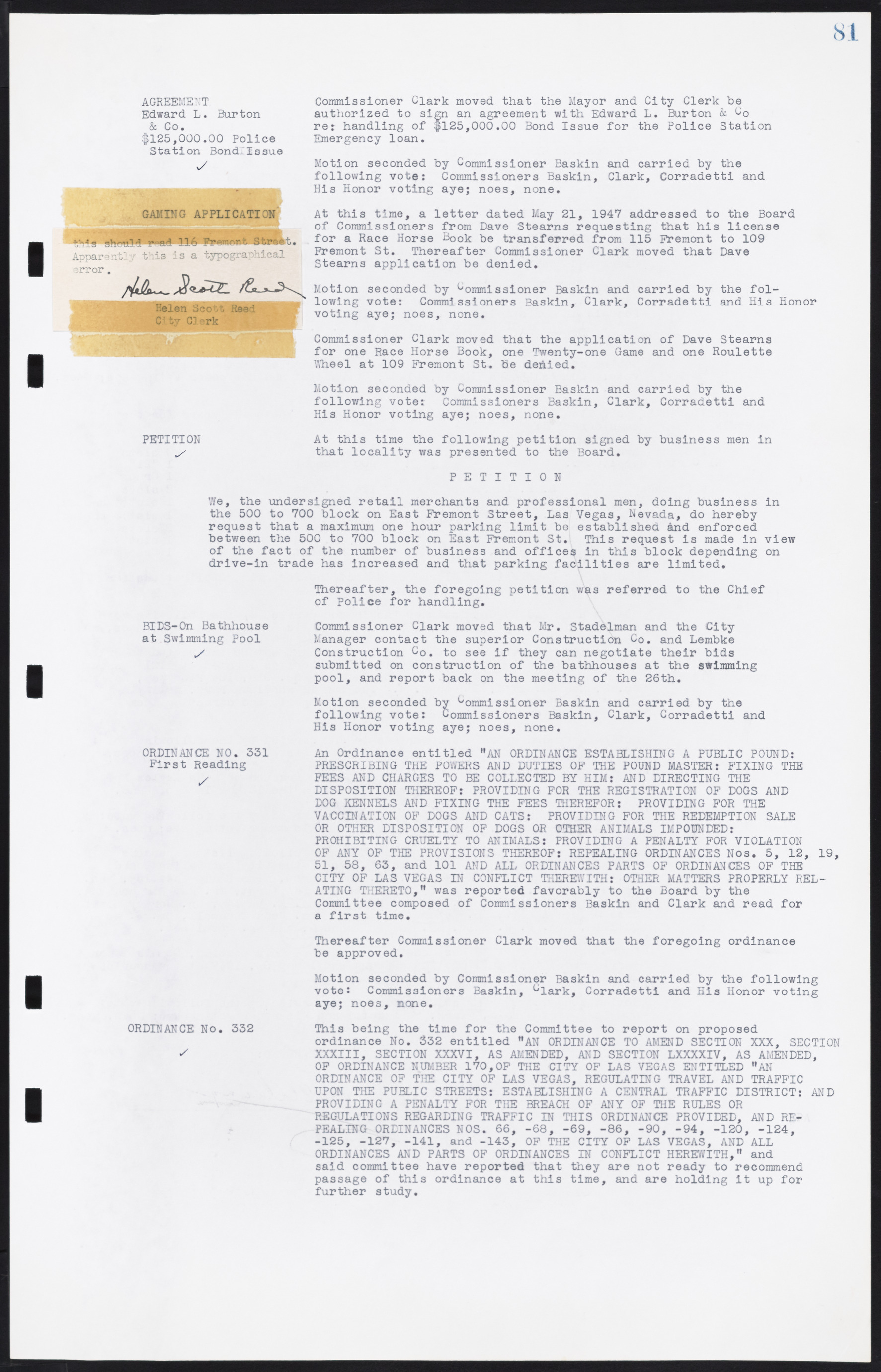 Las Vegas City Commission Minutes, January 7, 1947 to October 26, 1949, lvc000006-96