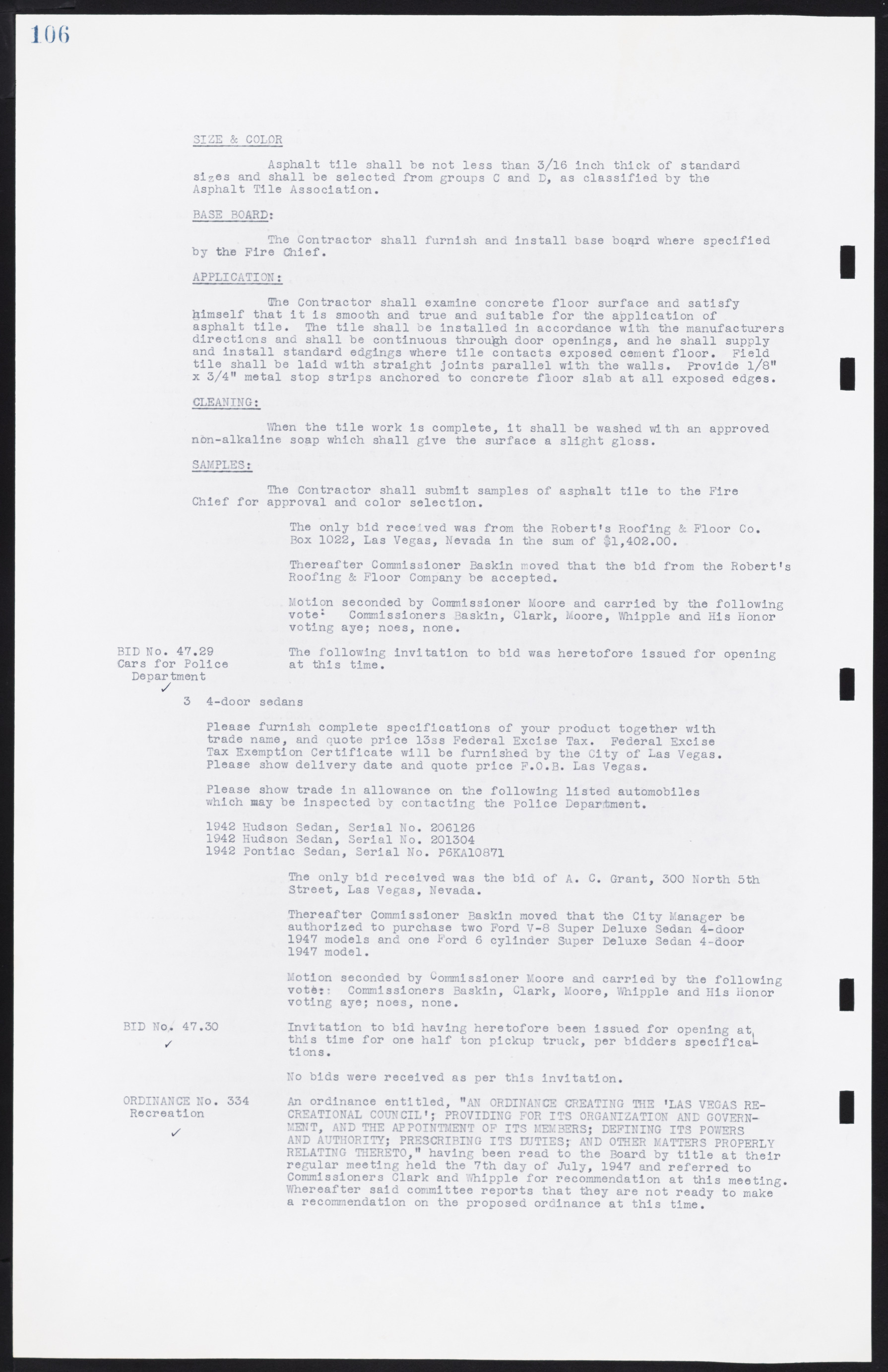 Las Vegas City Commission Minutes, January 7, 1947 to October 26, 1949, lvc000006-124