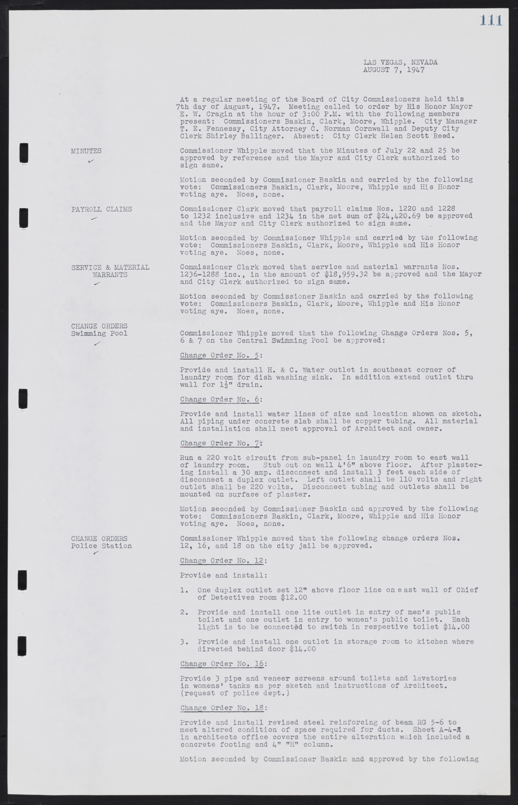 Las Vegas City Commission Minutes, January 7, 1947 to October 26, 1949, lvc000006-129