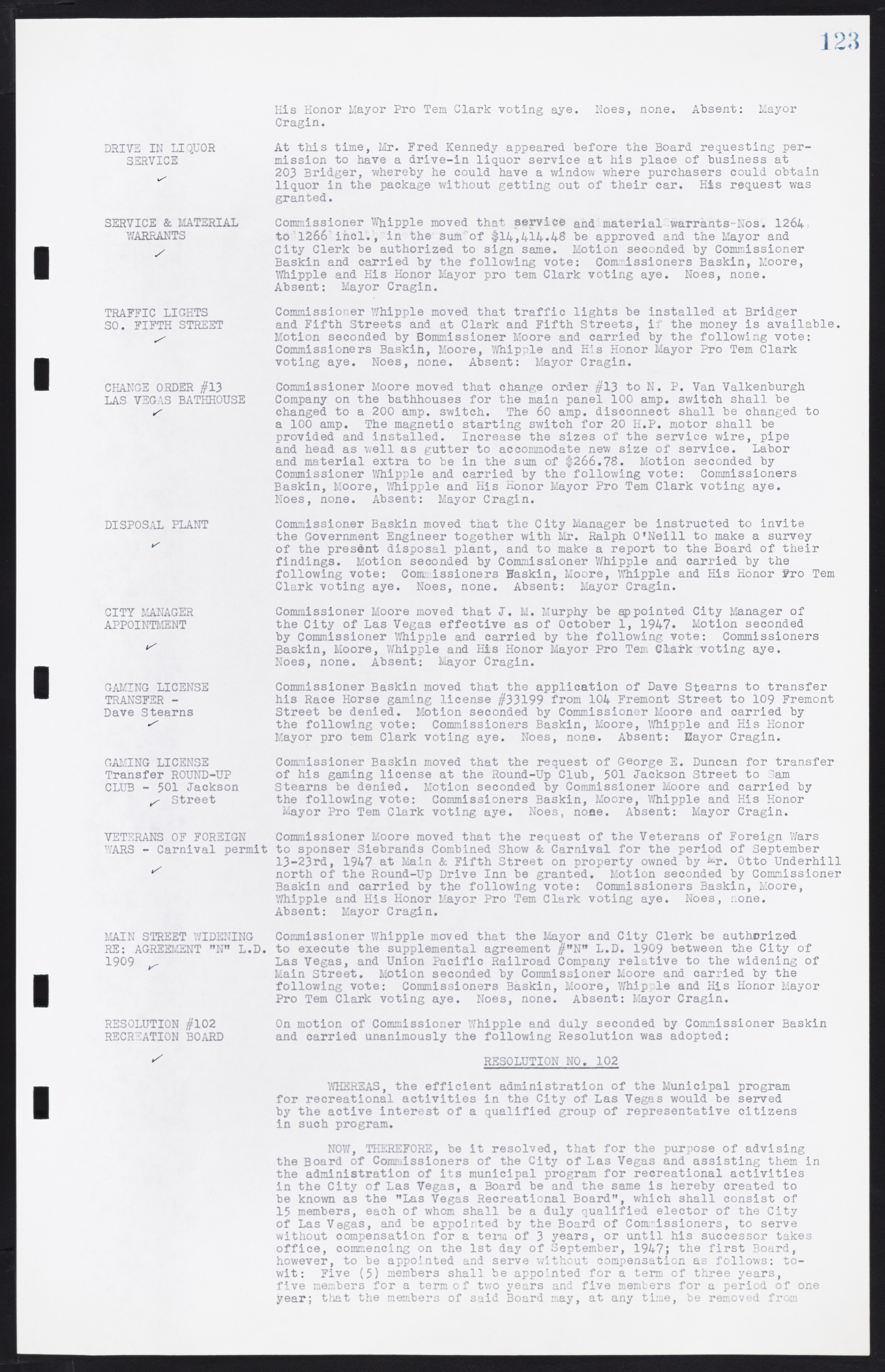 Las Vegas City Commission Minutes, January 7, 1947 to October 26, 1949, lvc000006-141