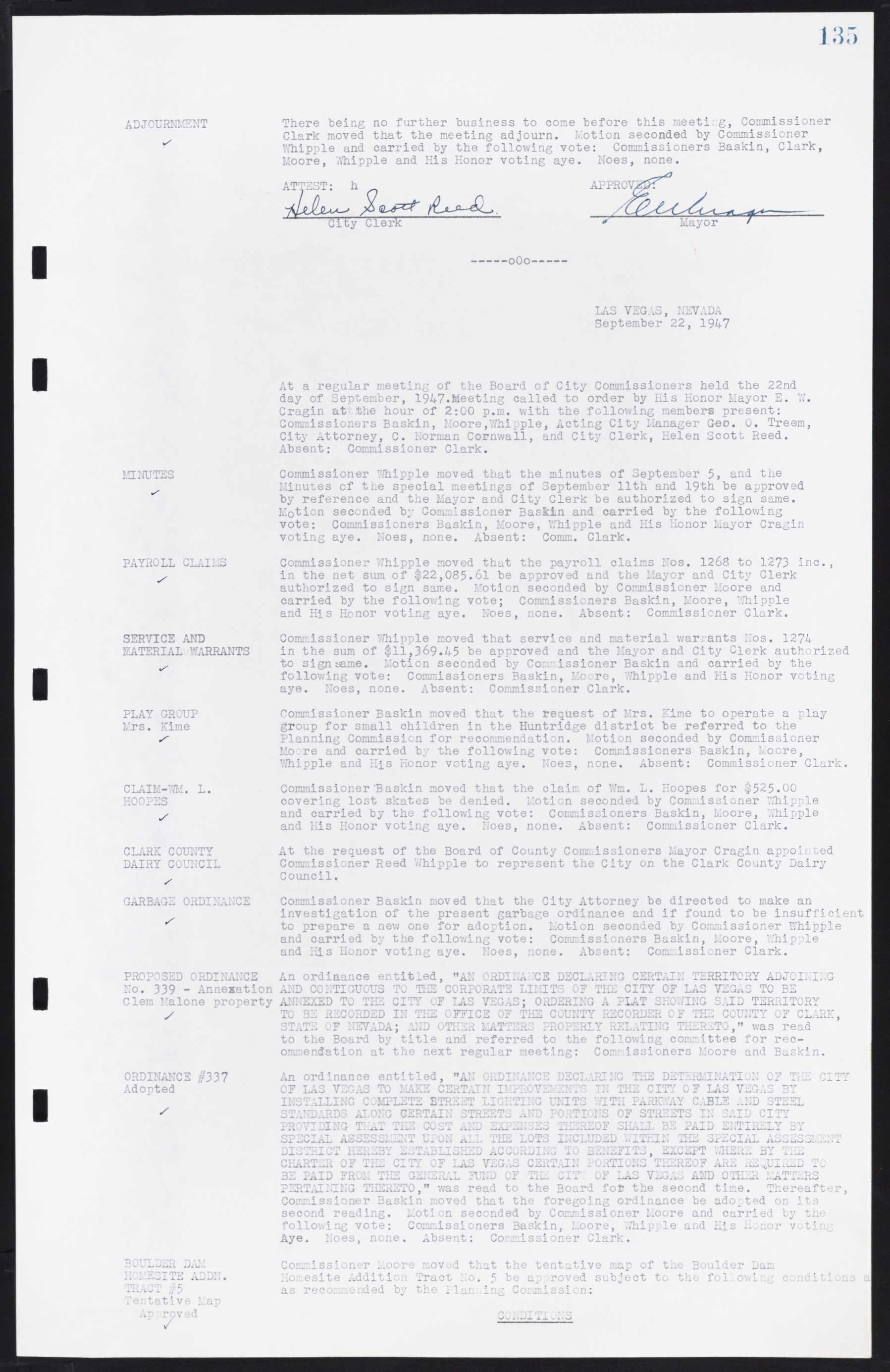 Las Vegas City Commission Minutes, January 7, 1947 to October 26, 1949, lvc000006-153