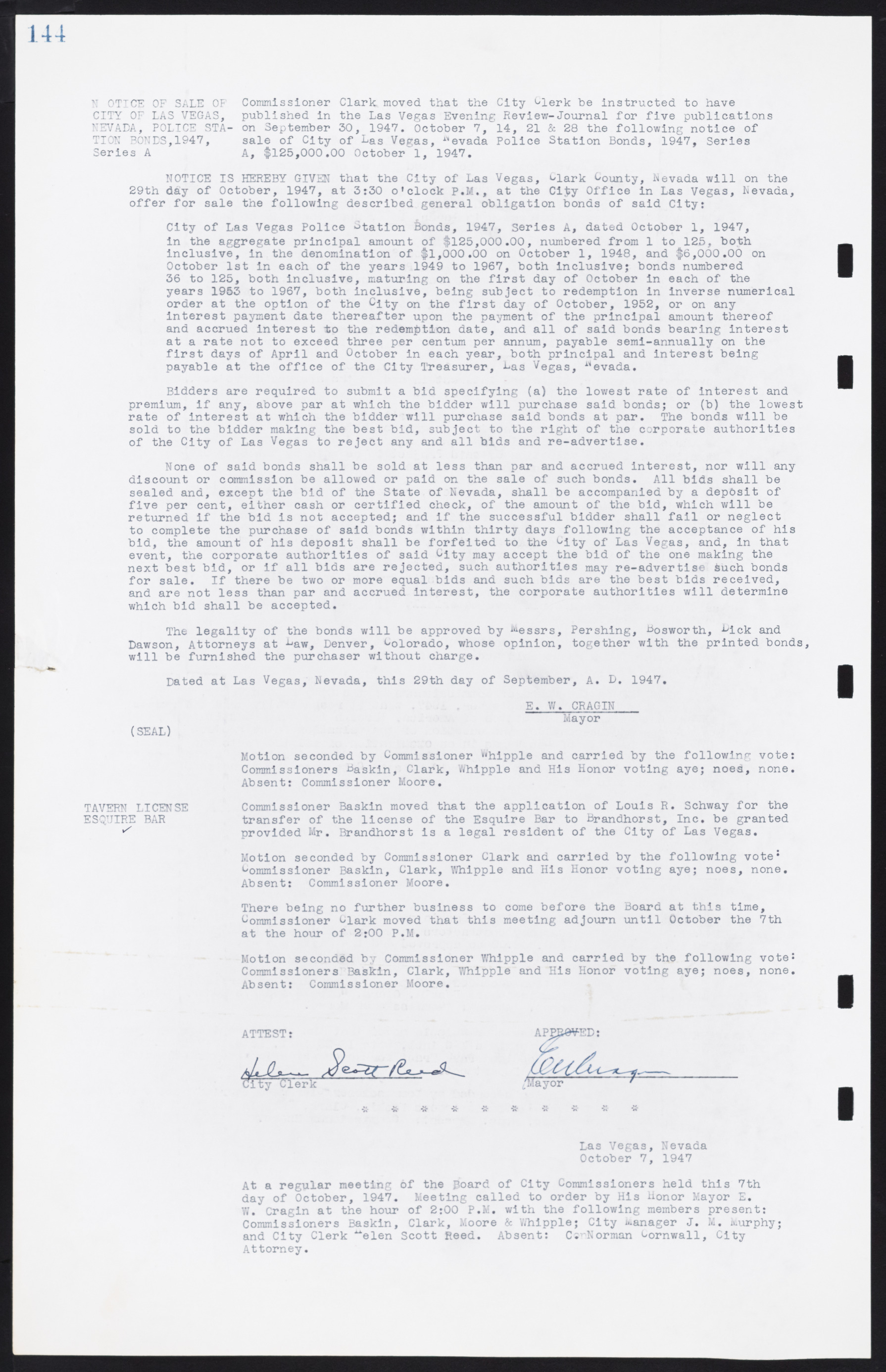Las Vegas City Commission Minutes, January 7, 1947 to October 26, 1949, lvc000006-162