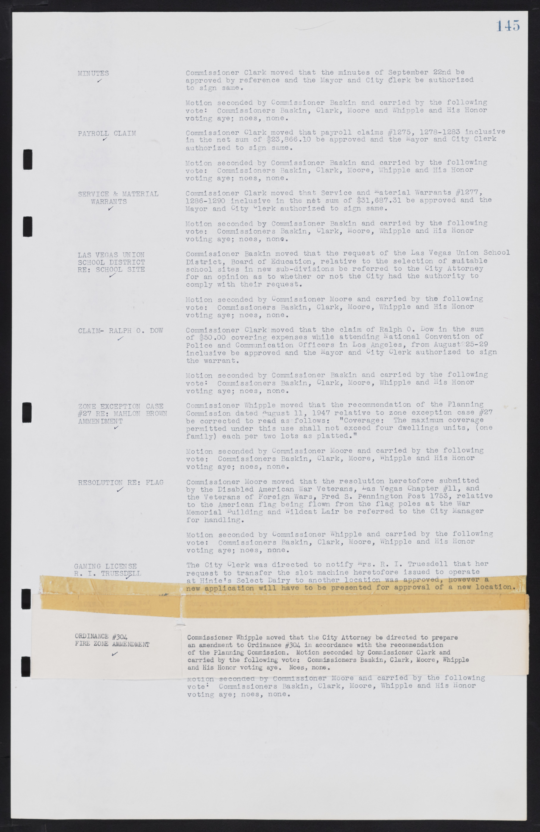 Las Vegas City Commission Minutes, January 7, 1947 to October 26, 1949, lvc000006-163