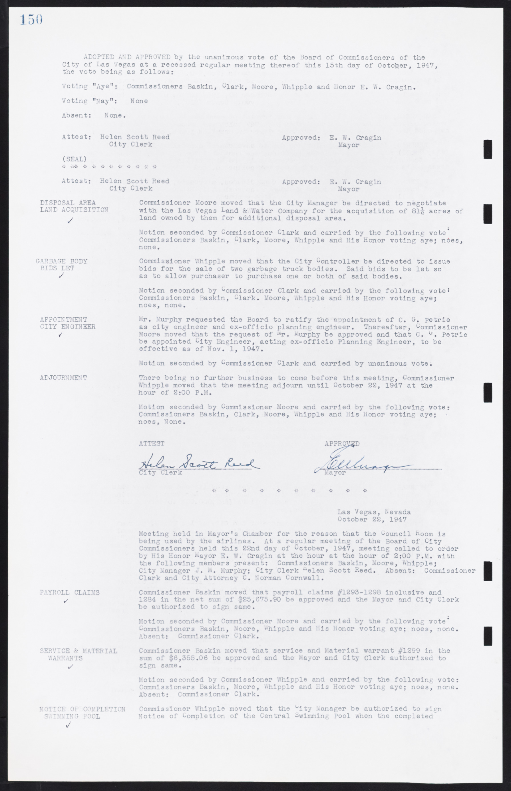 Las Vegas City Commission Minutes, January 7, 1947 to October 26, 1949, lvc000006-169