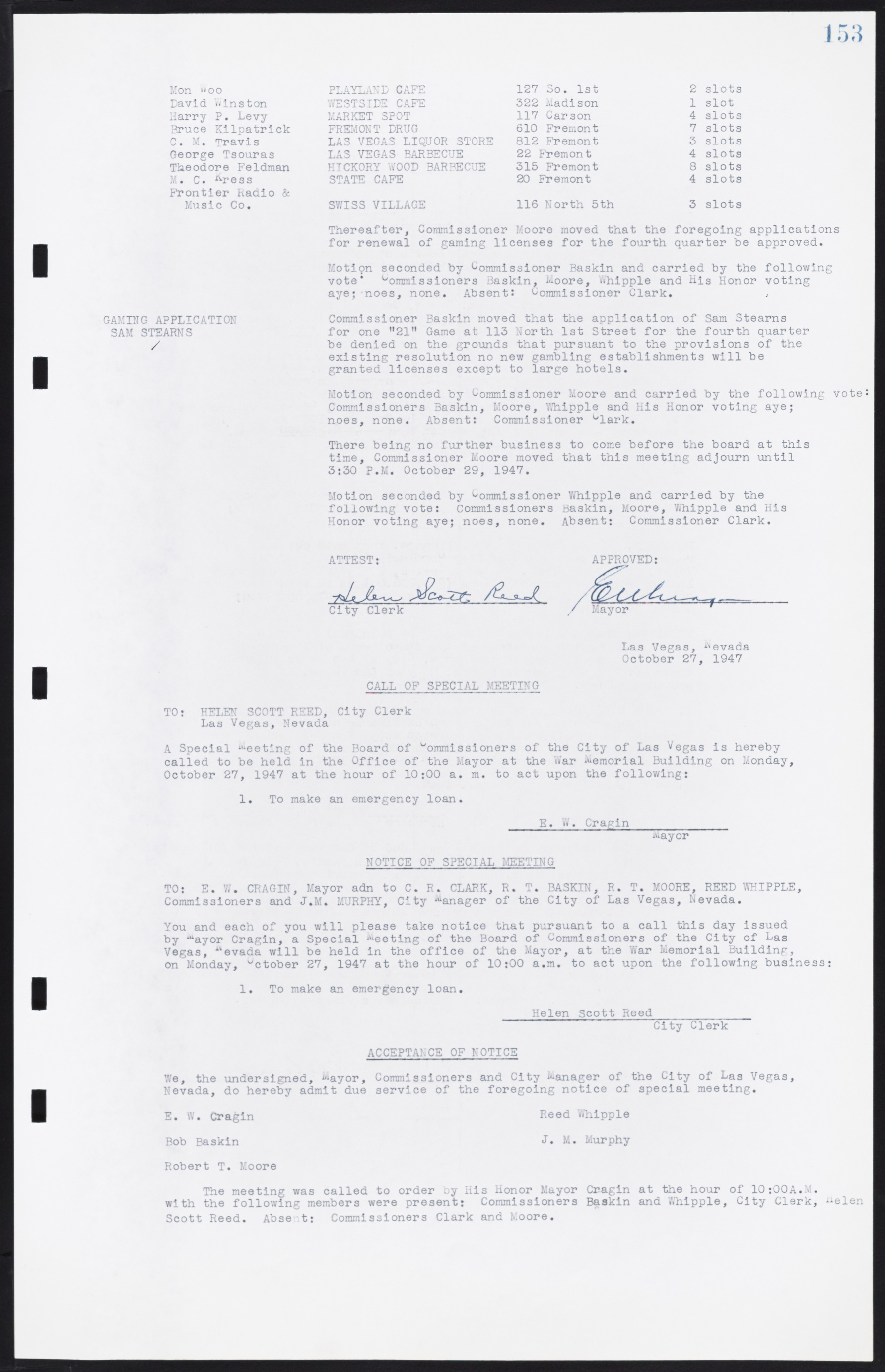 Las Vegas City Commission Minutes, January 7, 1947 to October 26, 1949, lvc000006-172