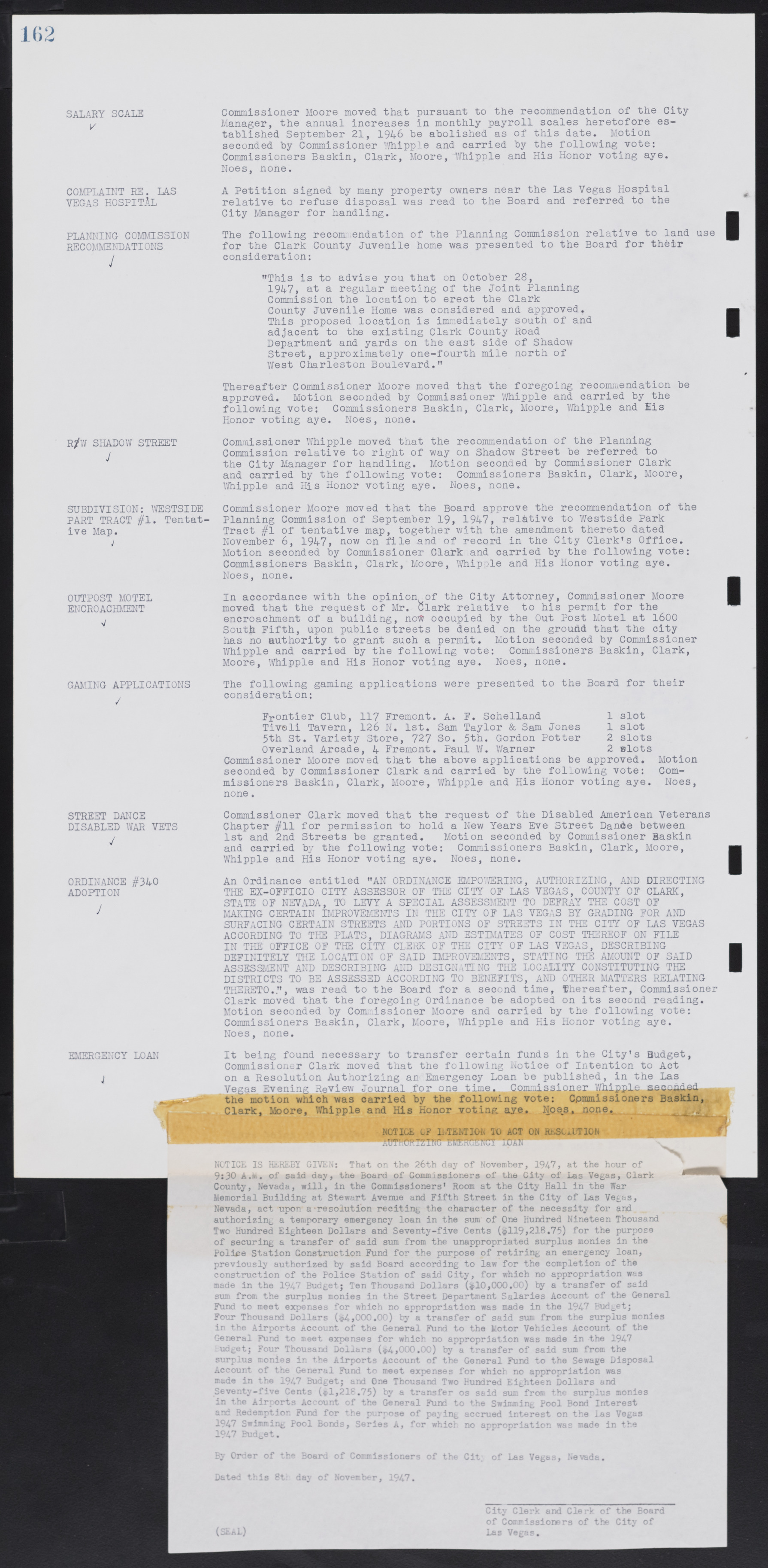 Las Vegas City Commission Minutes, January 7, 1947 to October 26, 1949, lvc000006-182