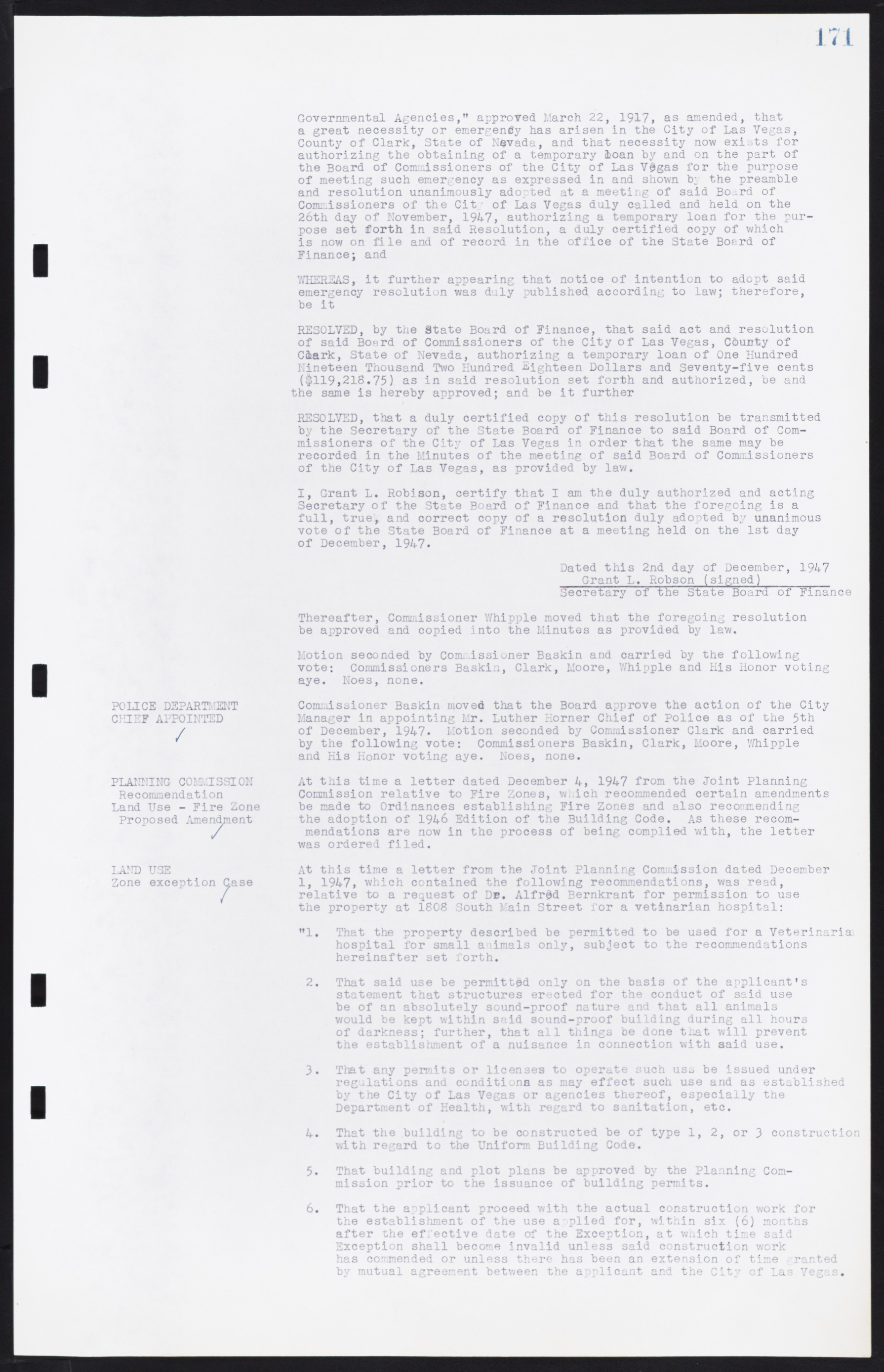 Las Vegas City Commission Minutes, January 7, 1947 to October 26, 1949, lvc000006-191