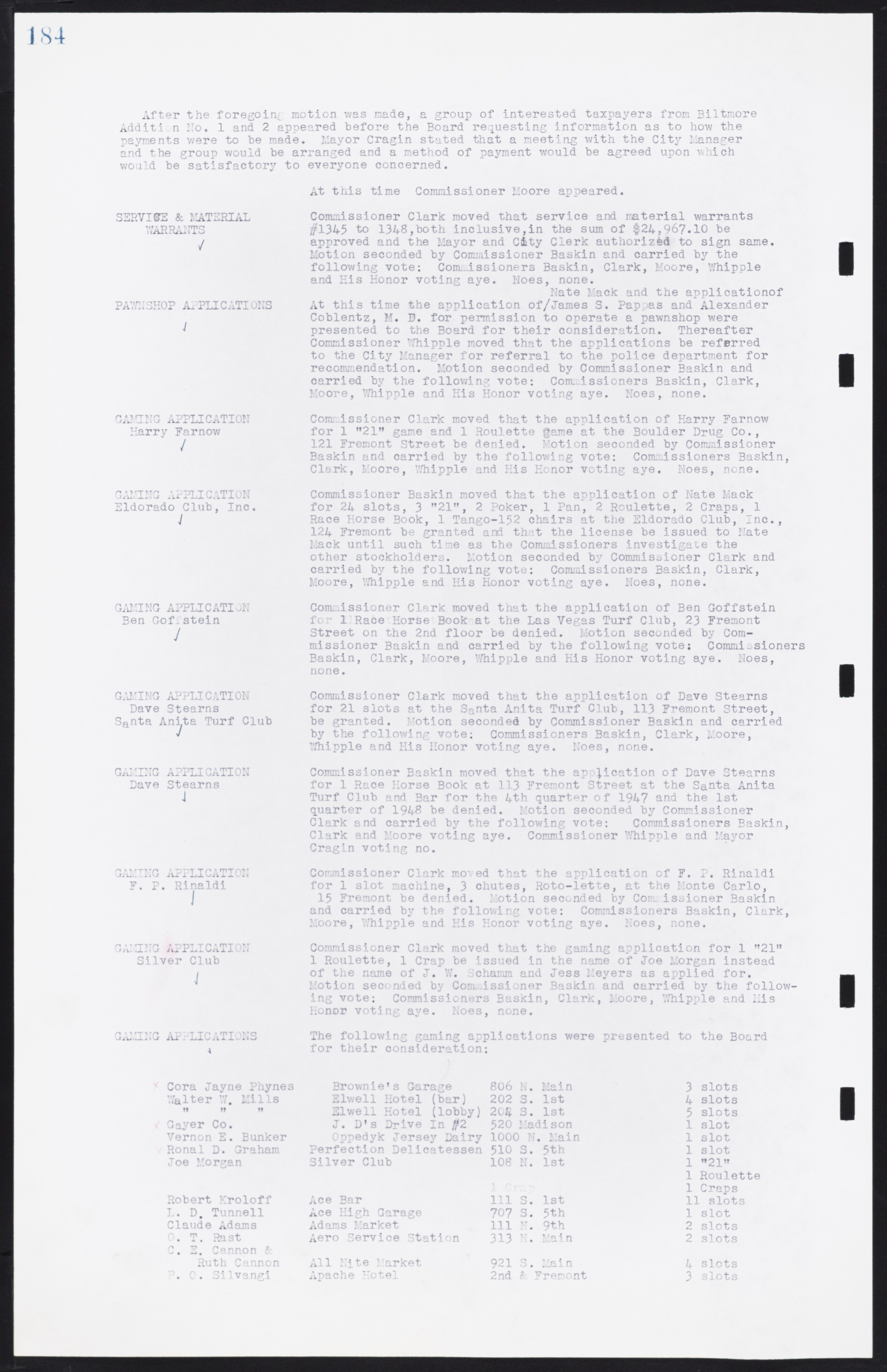 Las Vegas City Commission Minutes, January 7, 1947 to October 26, 1949, lvc000006-204