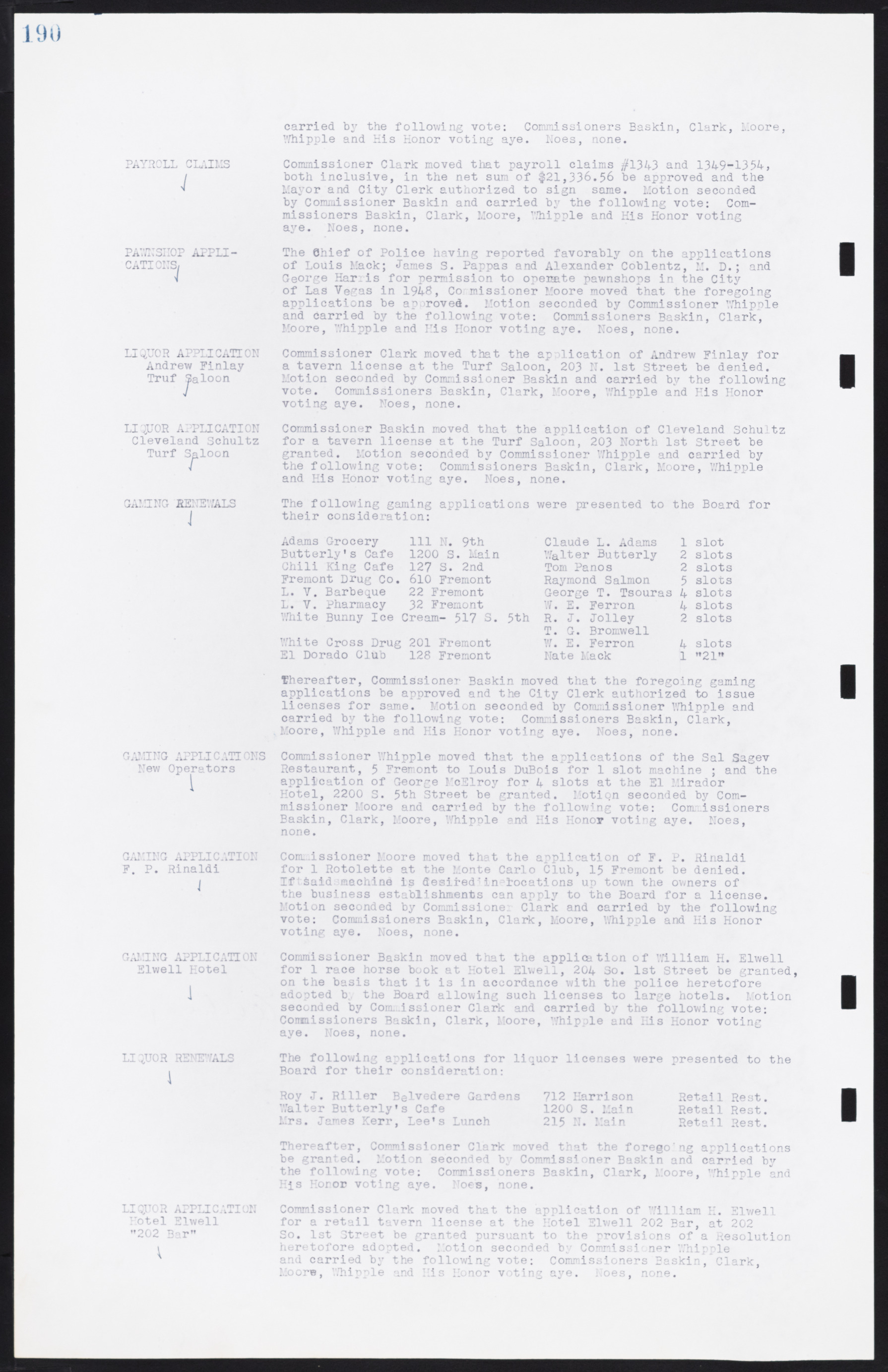Las Vegas City Commission Minutes, January 7, 1947 to October 26, 1949, lvc000006-212