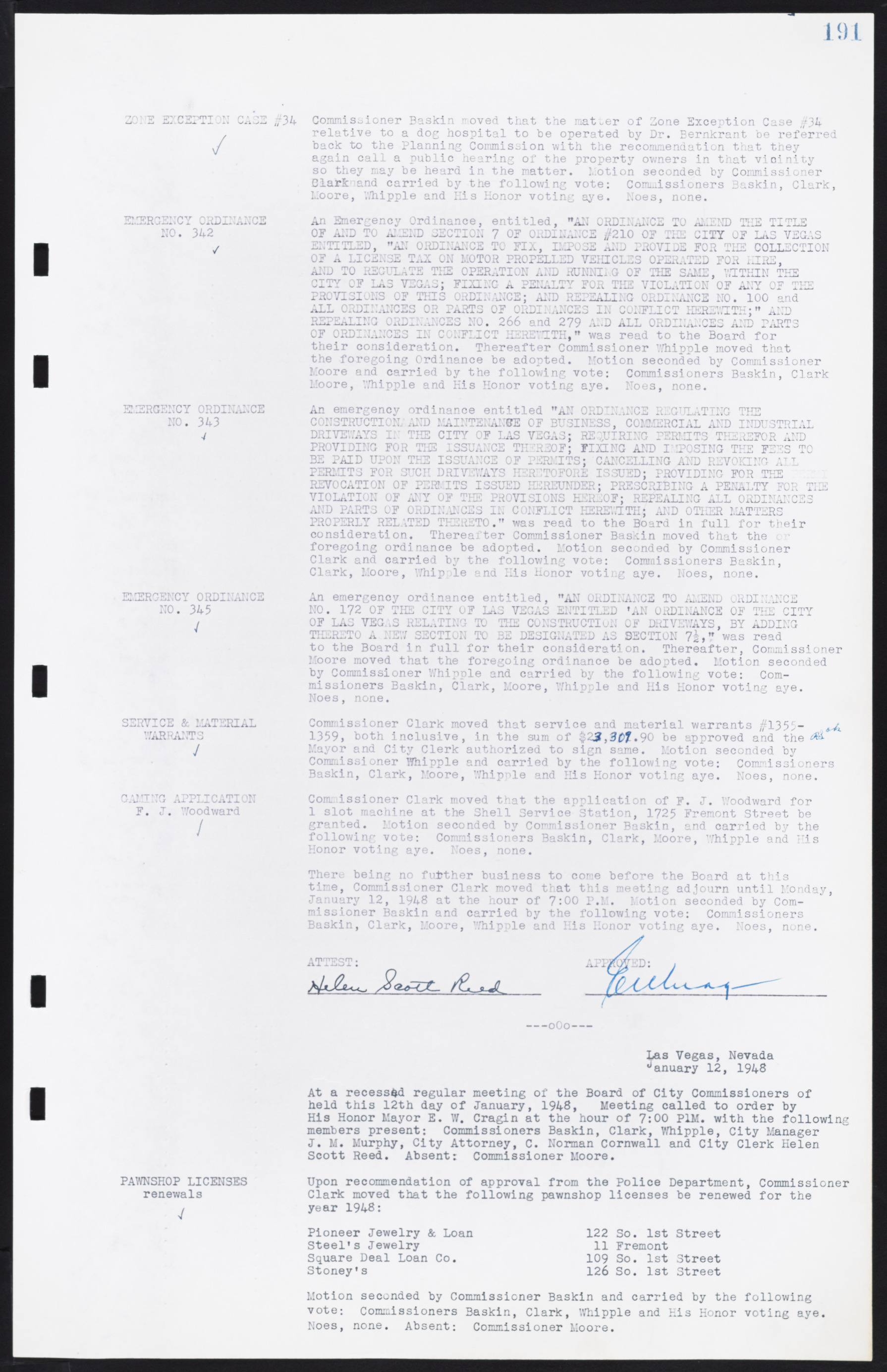 Las Vegas City Commission Minutes, January 7, 1947 to October 26, 1949, lvc000006-213