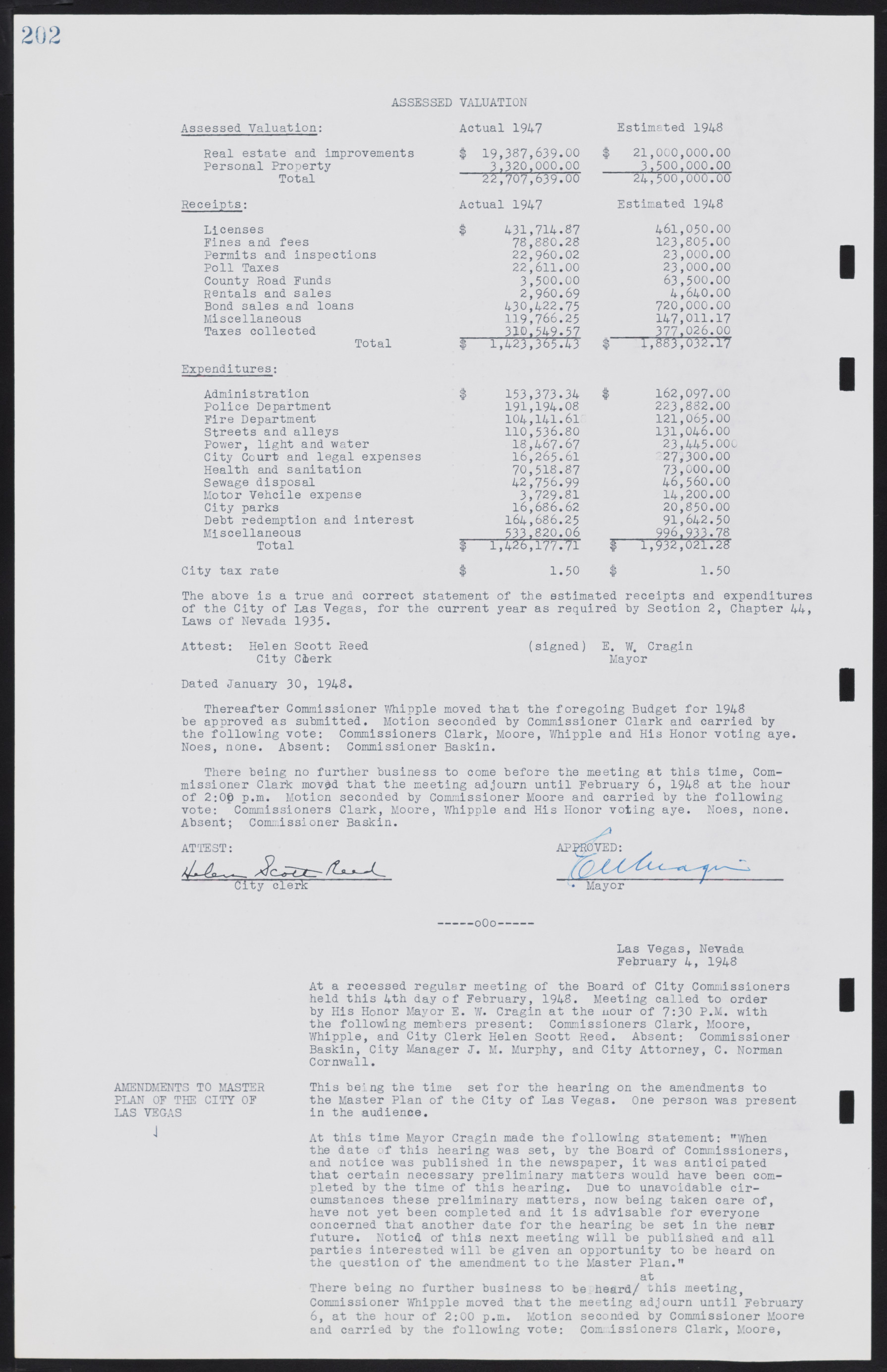 Las Vegas City Commission Minutes, January 7, 1947 to October 26, 1949, lvc000006-224