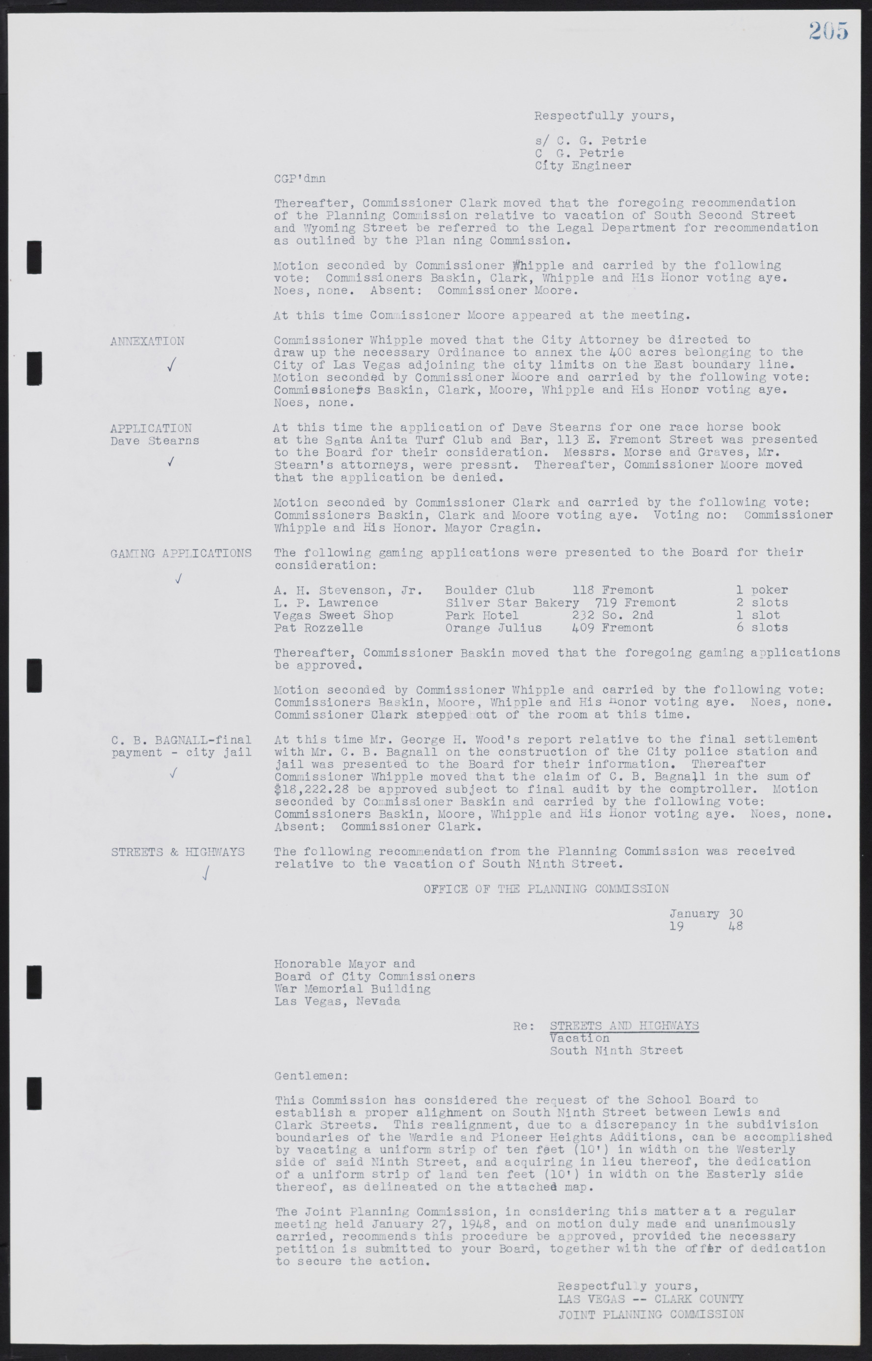 Las Vegas City Commission Minutes, January 7, 1947 to October 26, 1949, lvc000006-227