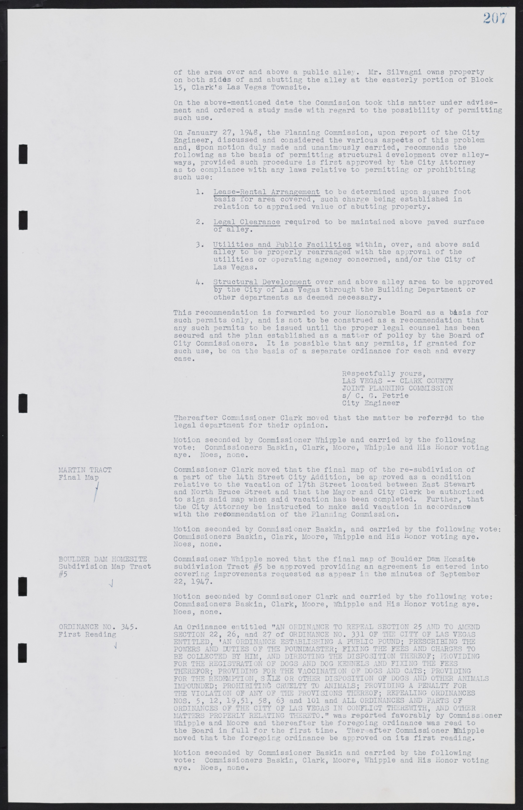 Las Vegas City Commission Minutes, January 7, 1947 to October 26, 1949, lvc000006-229