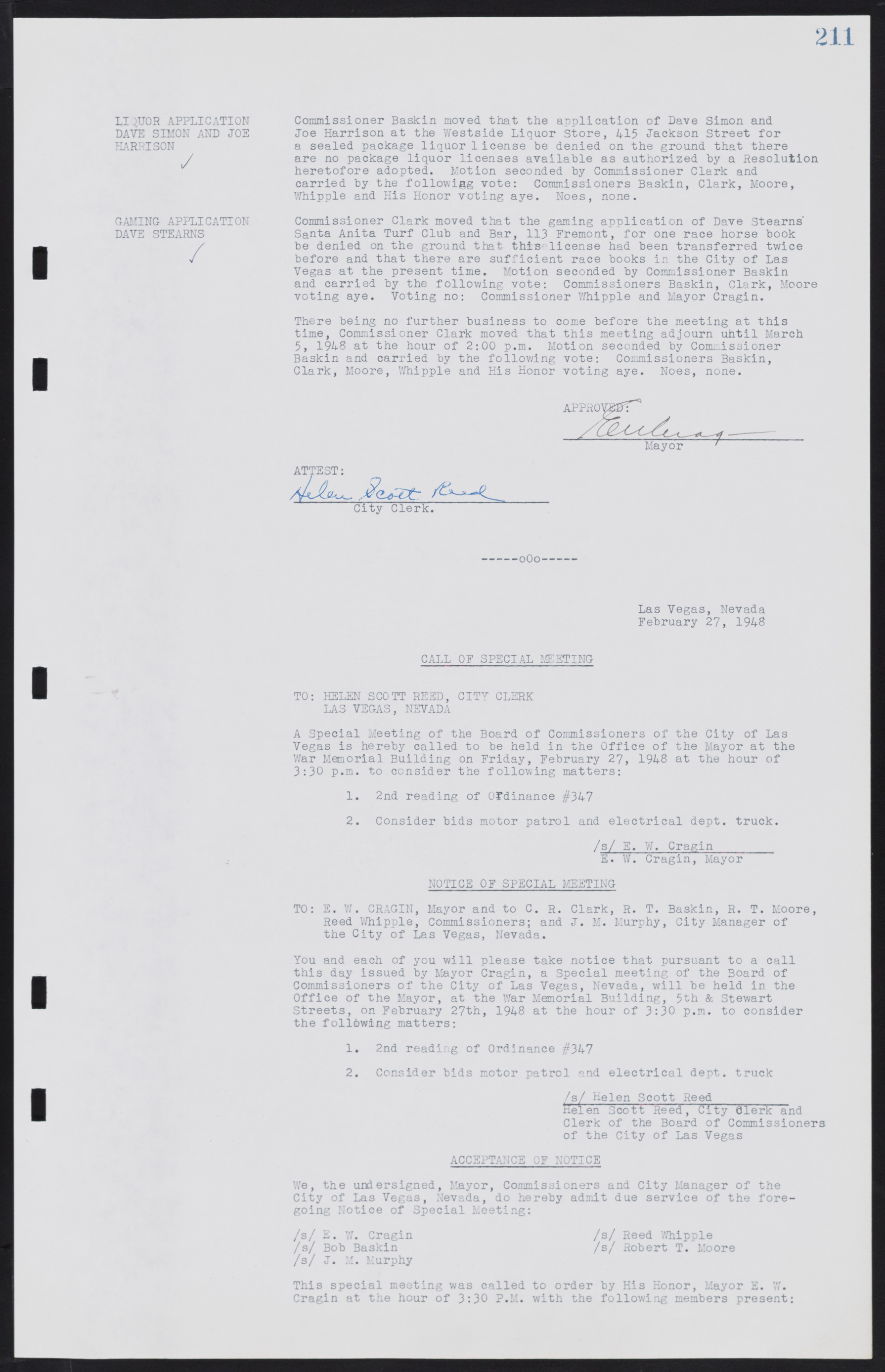 Las Vegas City Commission Minutes, January 7, 1947 to October 26, 1949, lvc000006-233