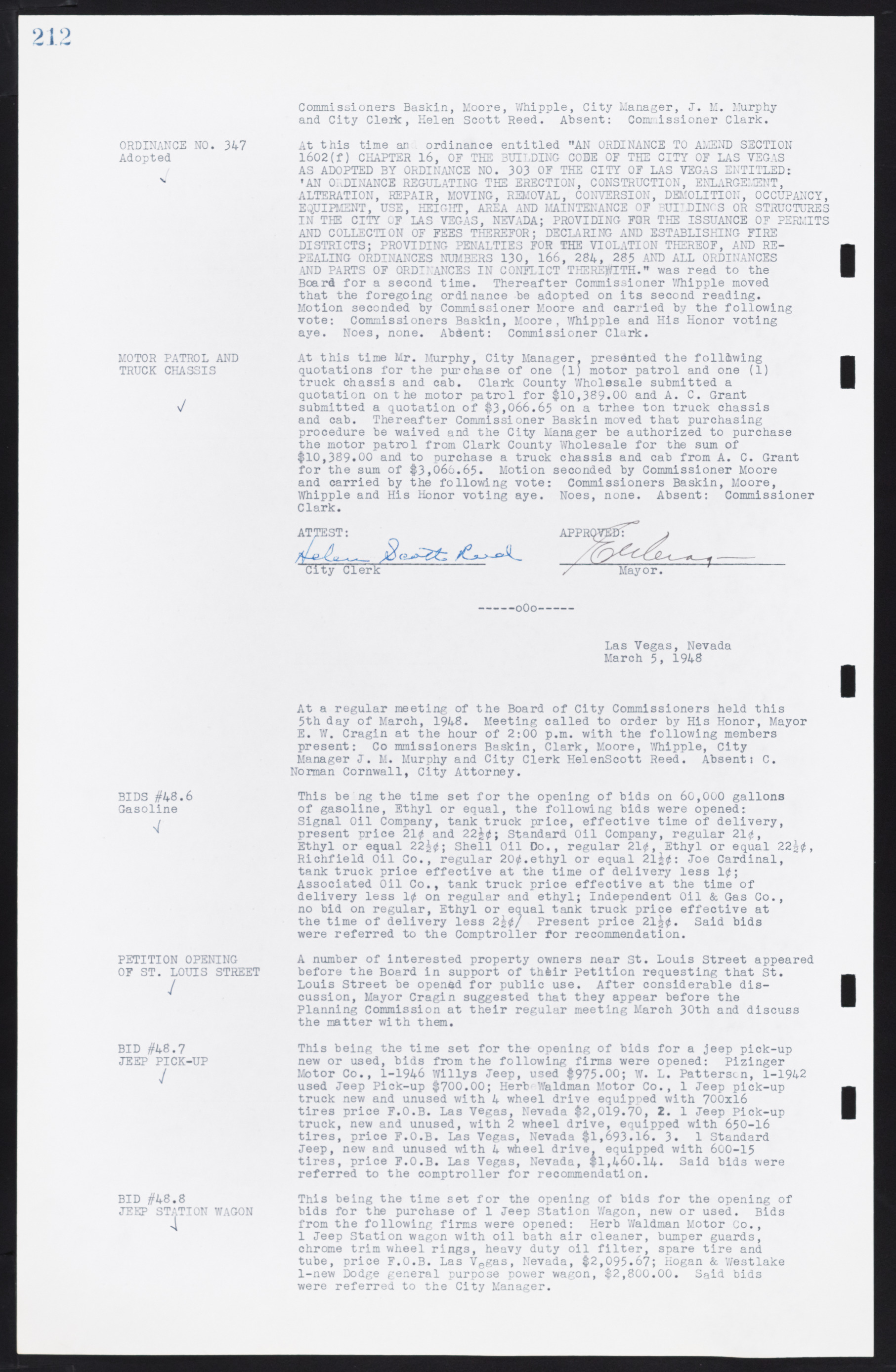 Las Vegas City Commission Minutes, January 7, 1947 to October 26, 1949, lvc000006-234