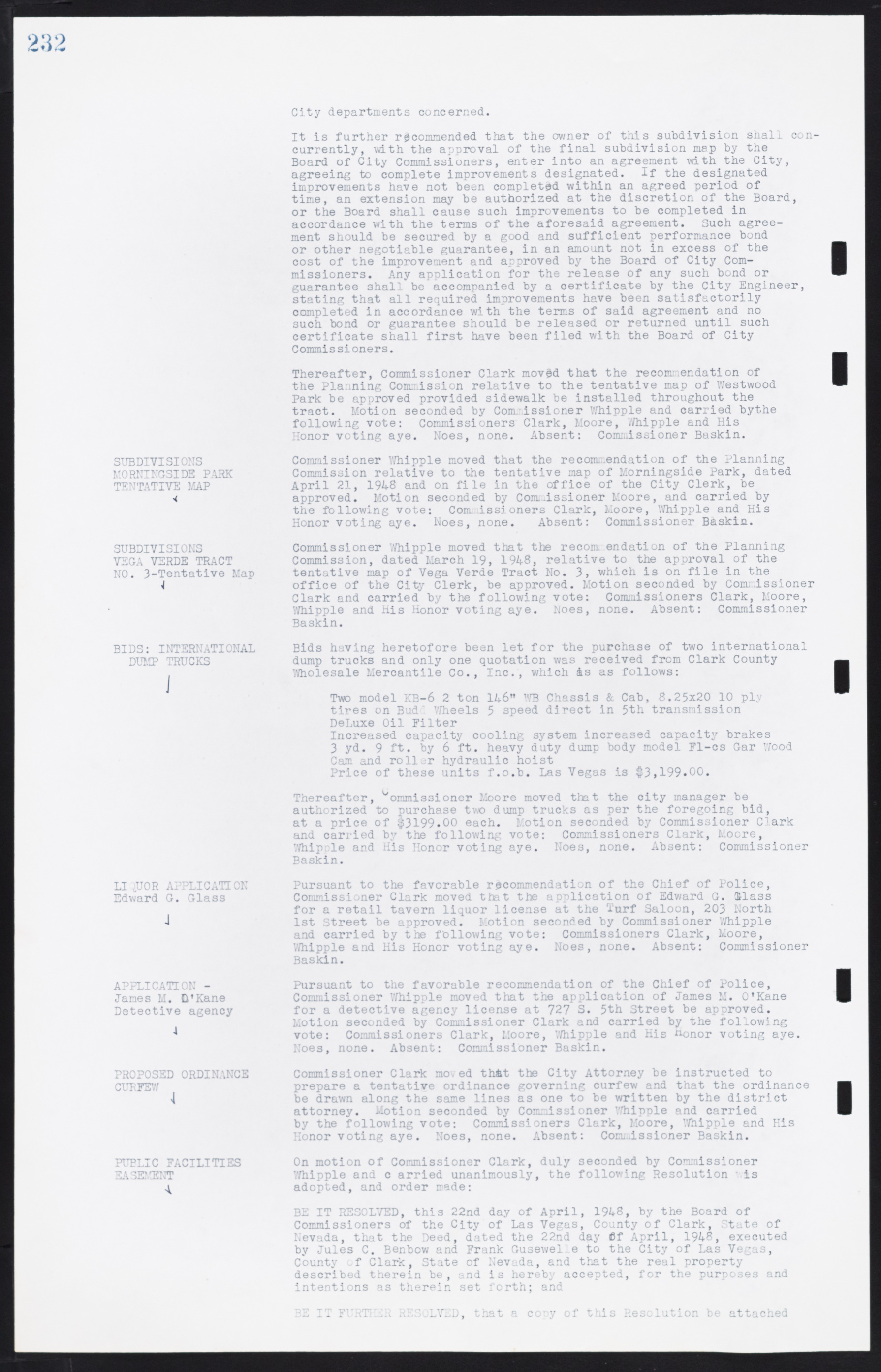 Las Vegas City Commission Minutes, January 7, 1947 to October 26, 1949, lvc000006-254