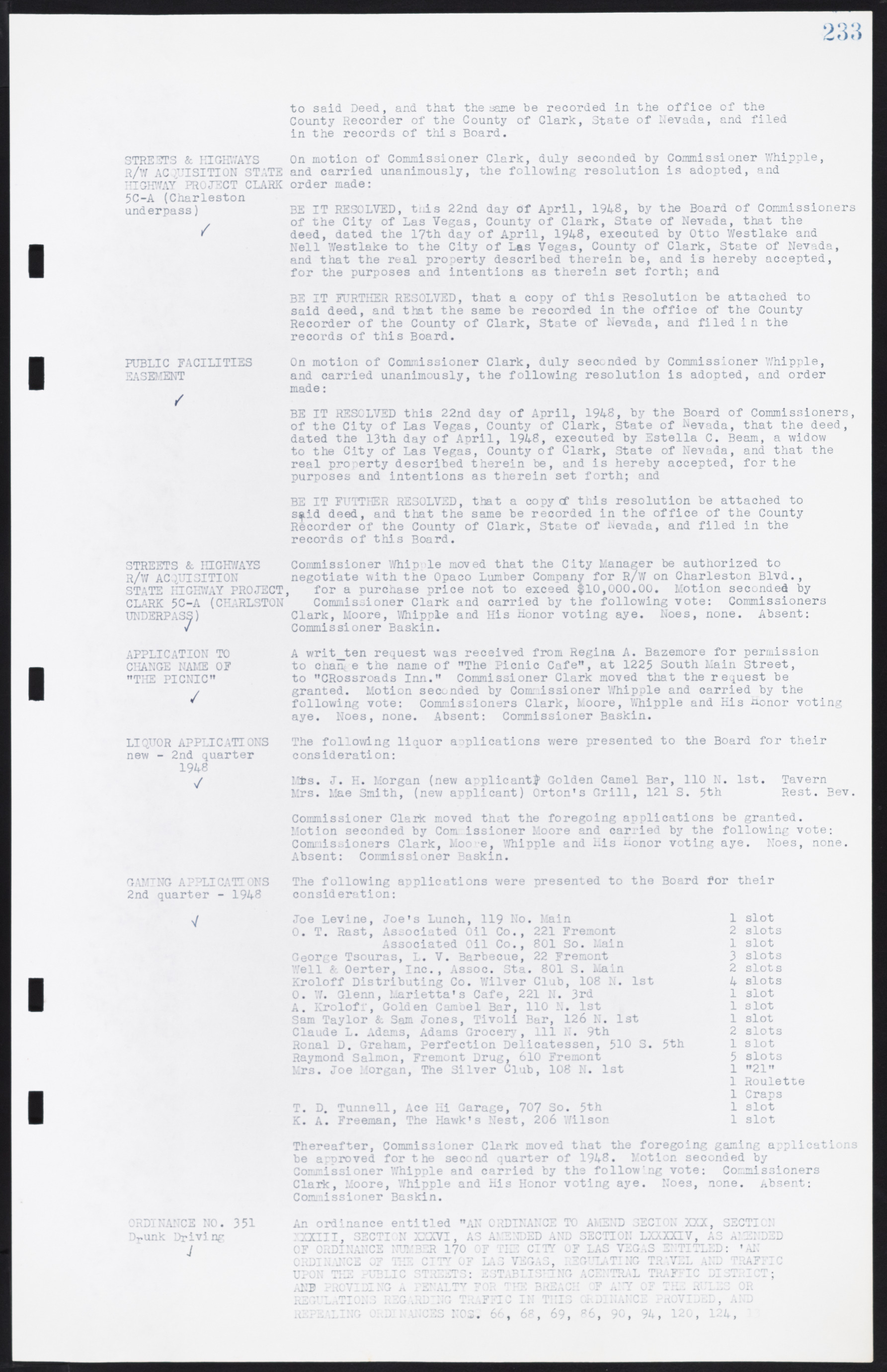 Las Vegas City Commission Minutes, January 7, 1947 to October 26, 1949, lvc000006-255