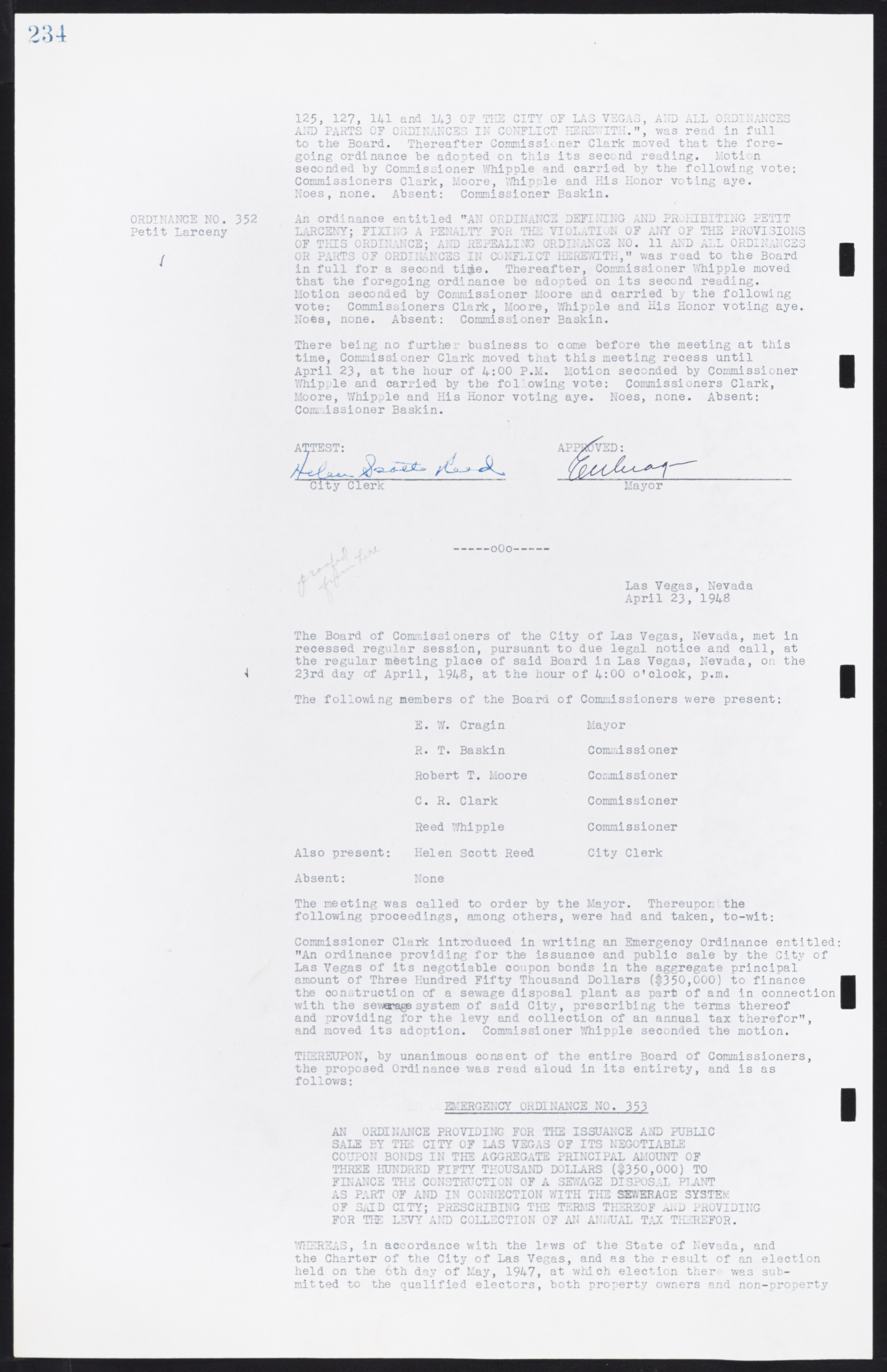 Las Vegas City Commission Minutes, January 7, 1947 to October 26, 1949, lvc000006-256