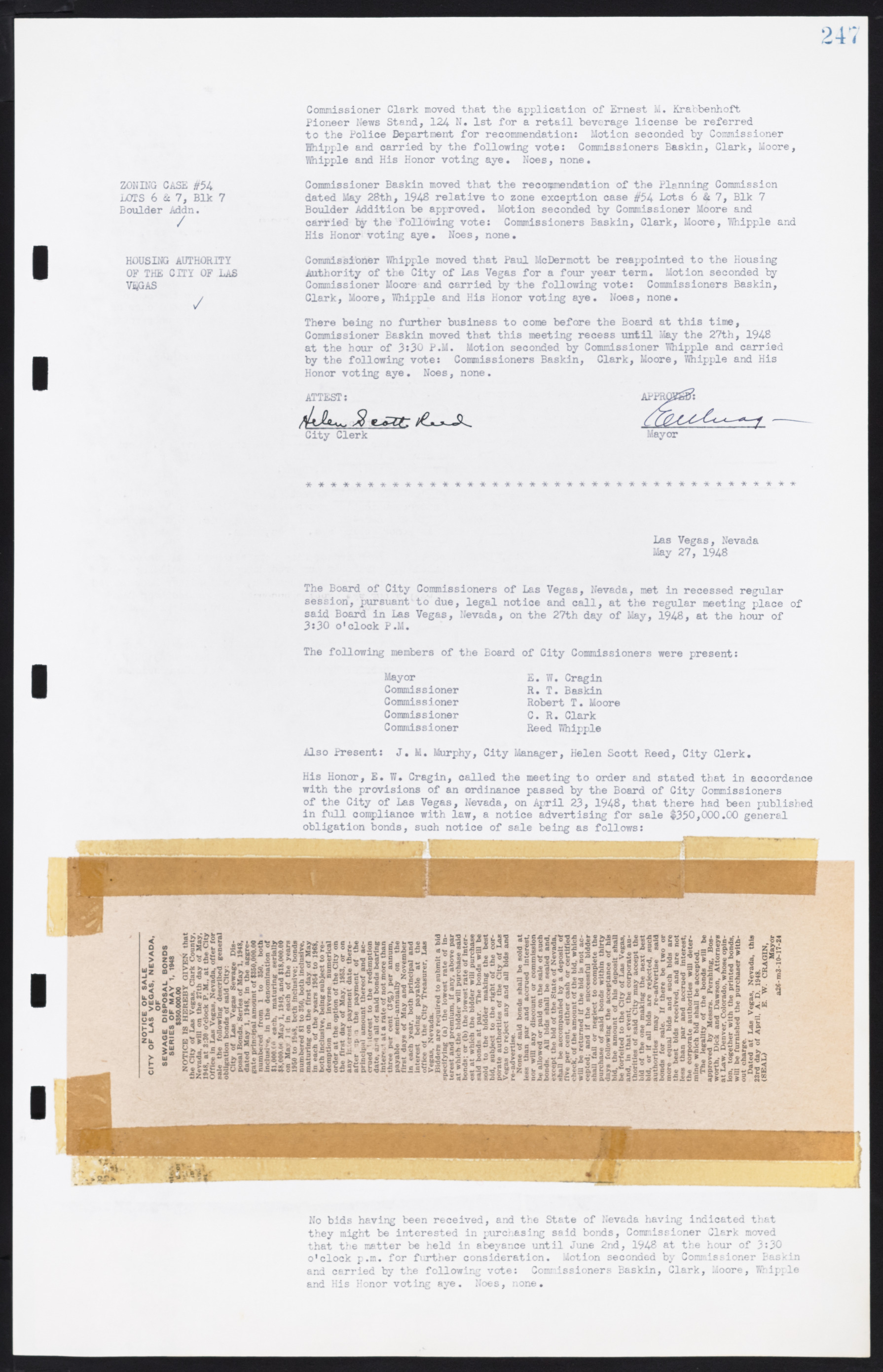 Las Vegas City Commission Minutes, January 7, 1947 to October 26, 1949, lvc000006-269