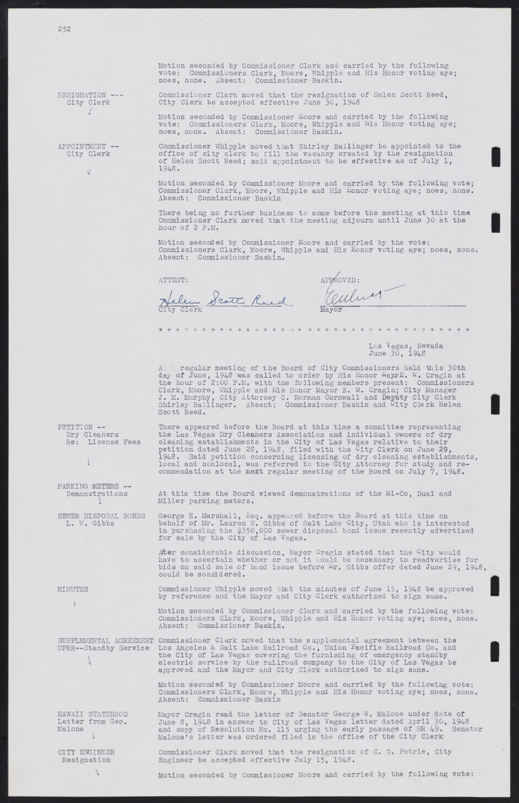 Las Vegas City Commission Minutes, January 7, 1947 to October 26, 1949, lvc000006-274