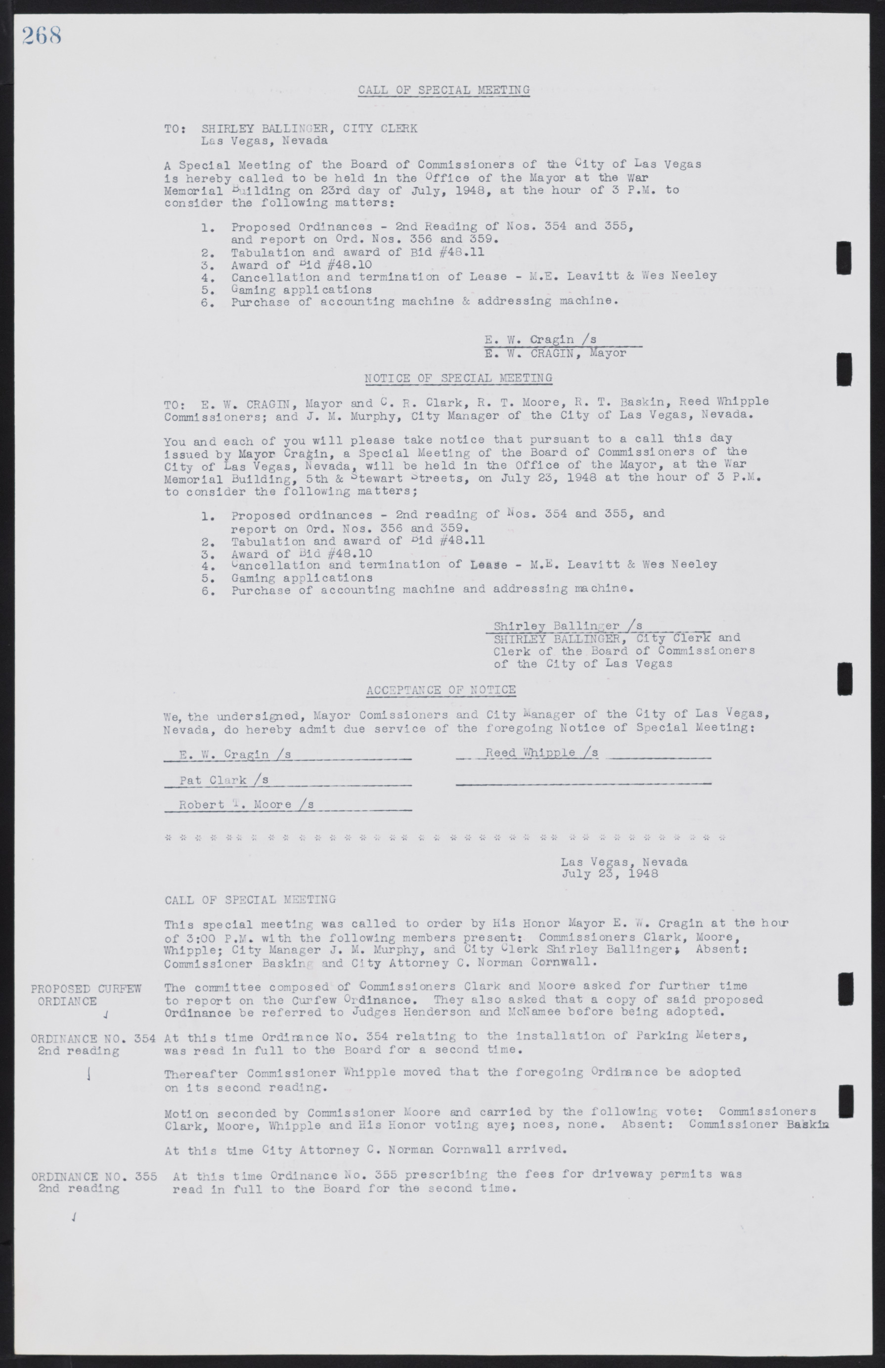 Las Vegas City Commission Minutes, January 7, 1947 to October 26, 1949, lvc000006-292