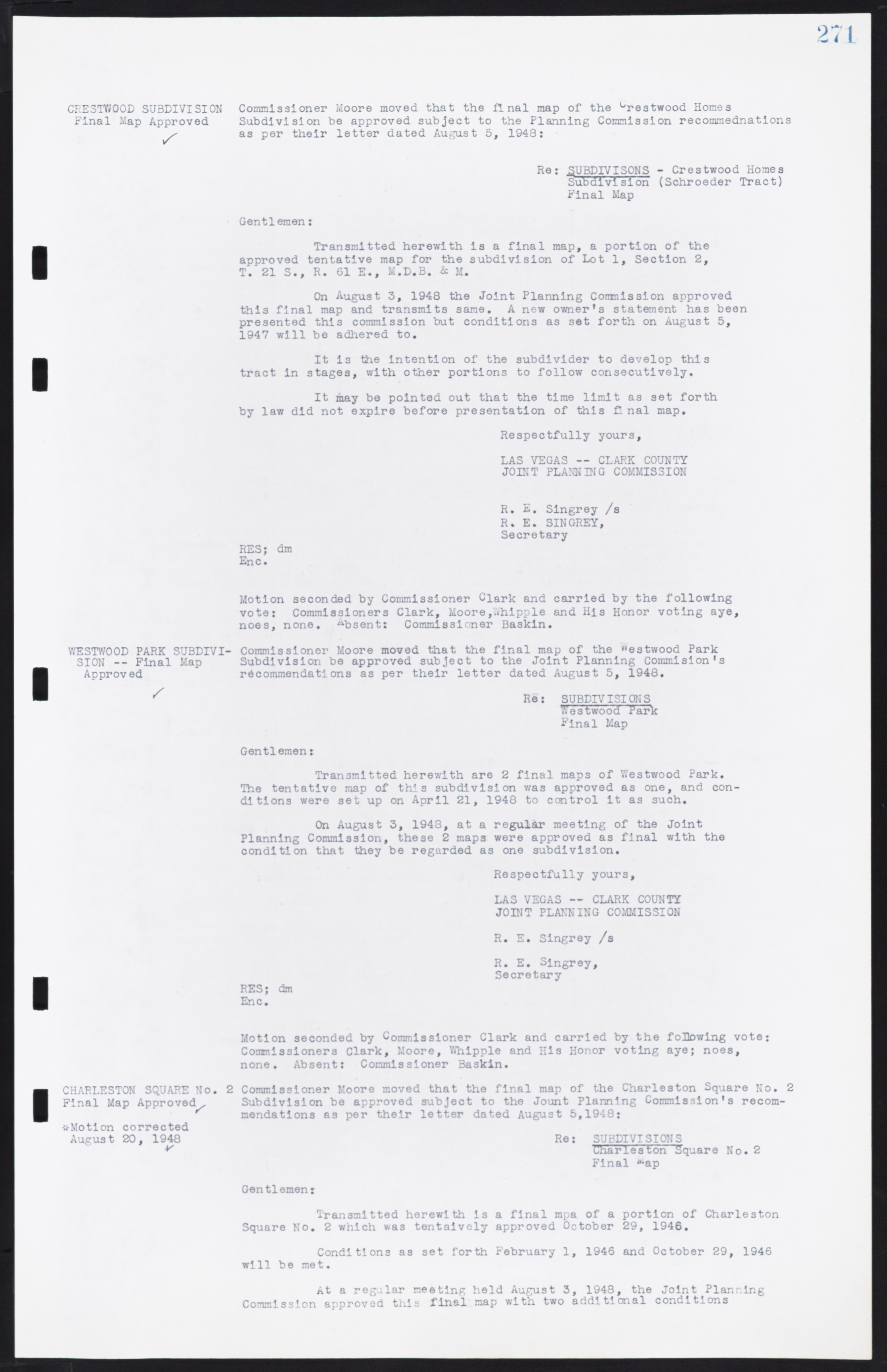 Las Vegas City Commission Minutes, January 7, 1947 to October 26, 1949, lvc000006-295