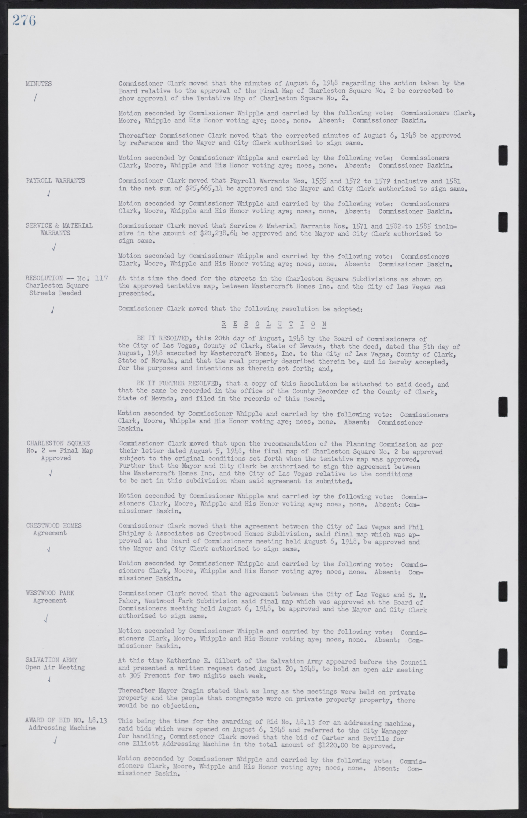 Las Vegas City Commission Minutes, January 7, 1947 to October 26, 1949, lvc000006-300