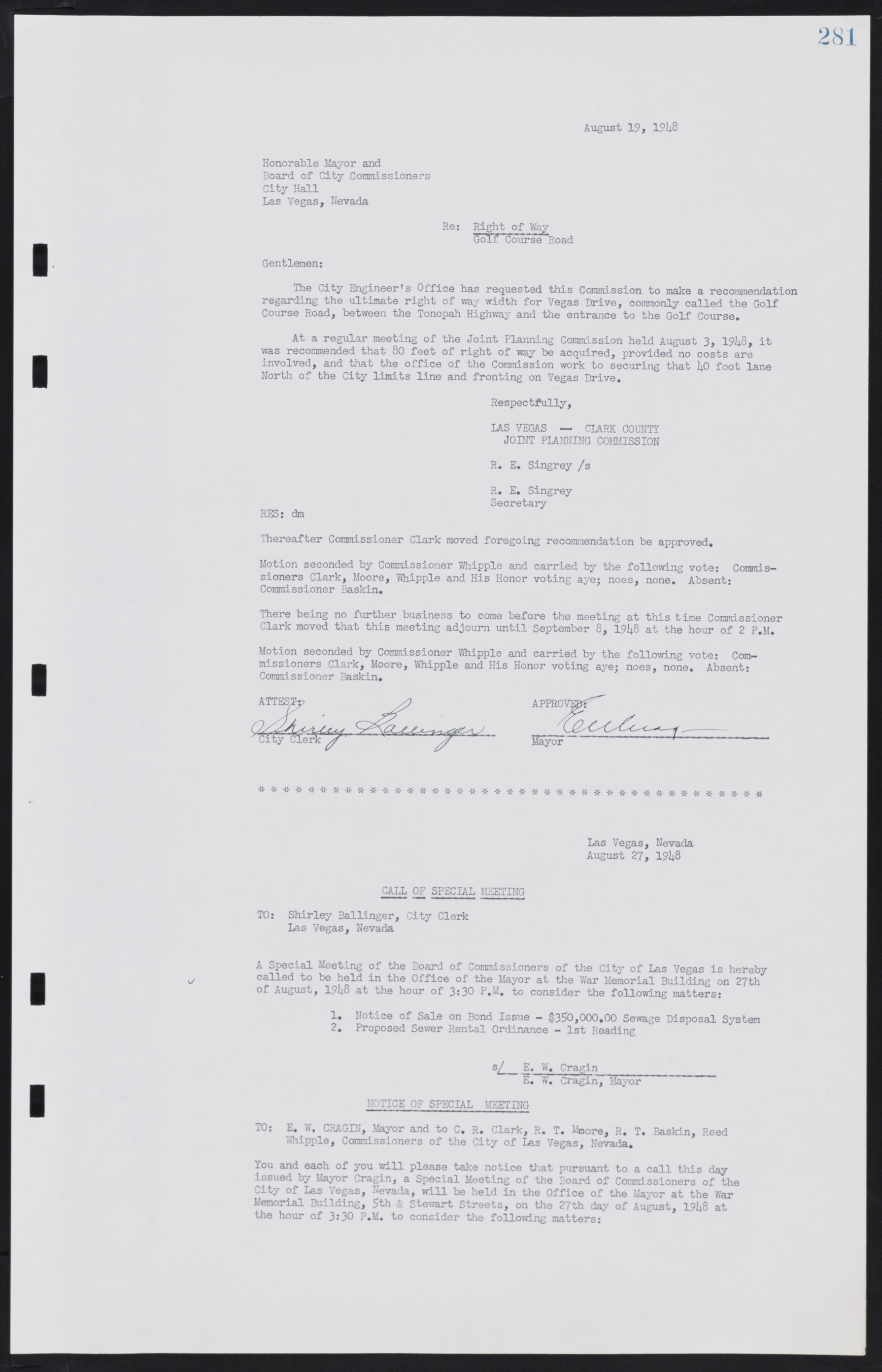 Las Vegas City Commission Minutes, January 7, 1947 to October 26, 1949, lvc000006-305