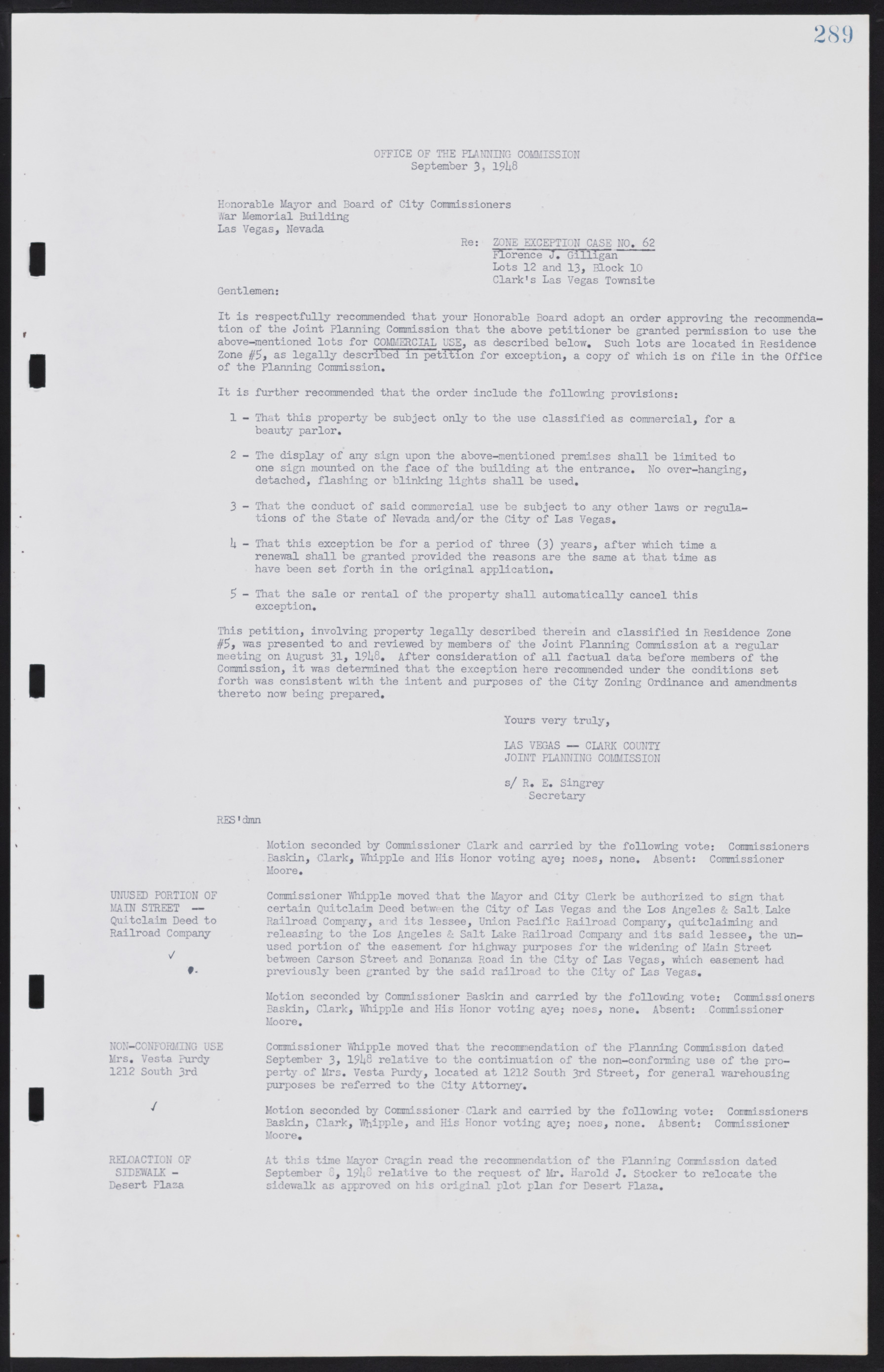 Las Vegas City Commission Minutes, January 7, 1947 to October 26, 1949, lvc000006-313