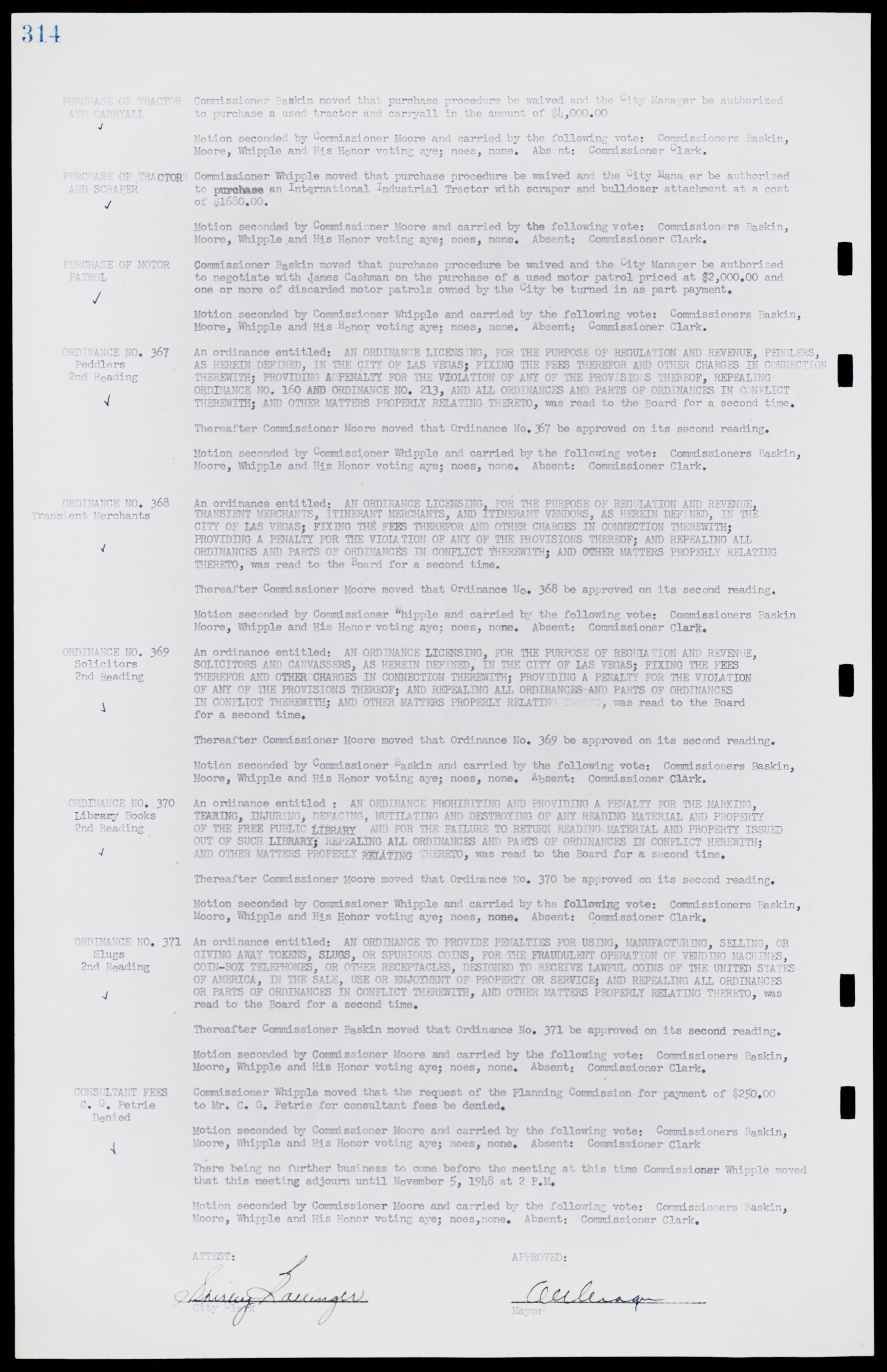Las Vegas City Commission Minutes, January 7, 1947 to October 26, 1949, lvc000006-338