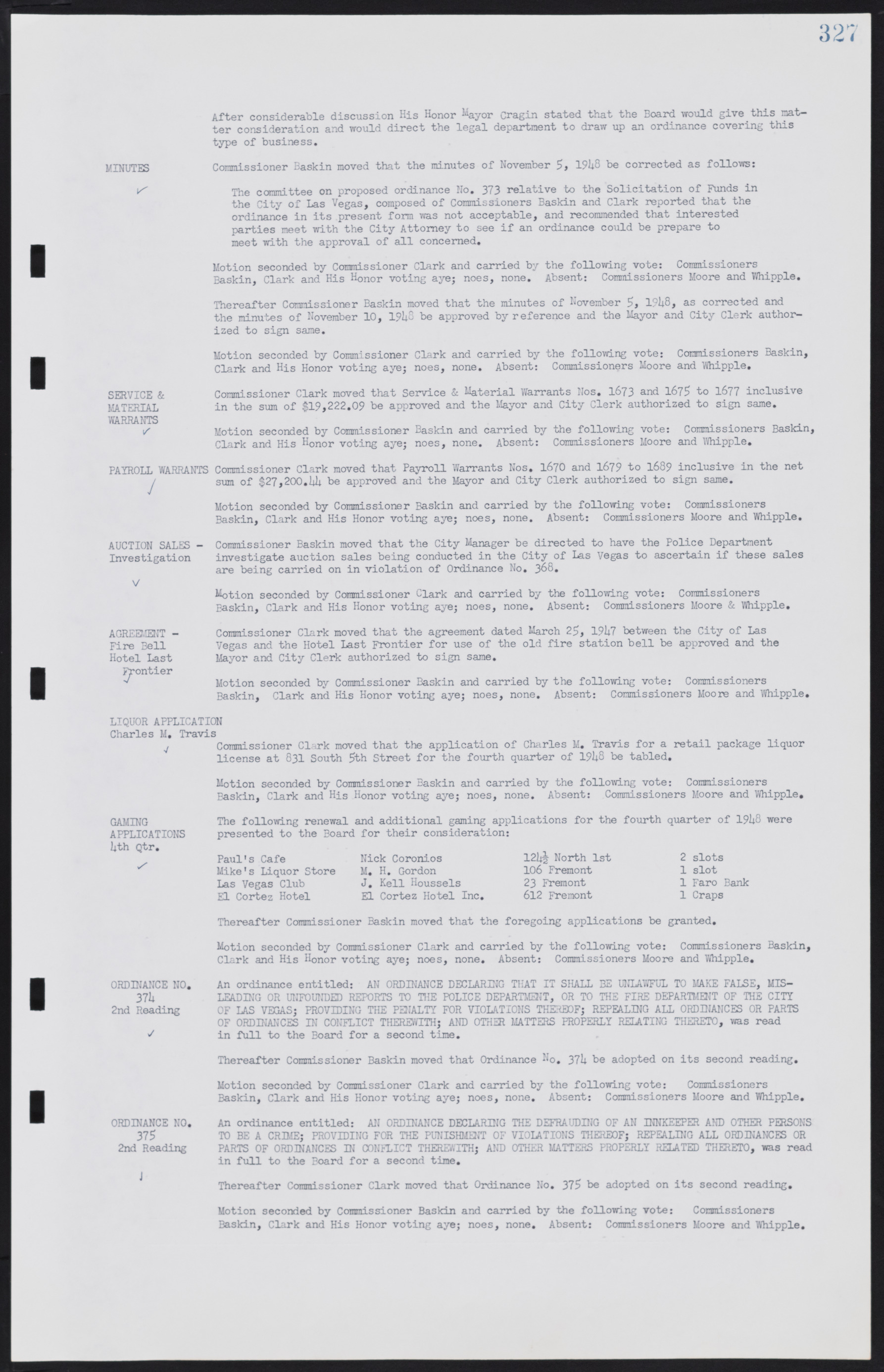 Las Vegas City Commission Minutes, January 7, 1947 to October 26, 1949, lvc000006-351