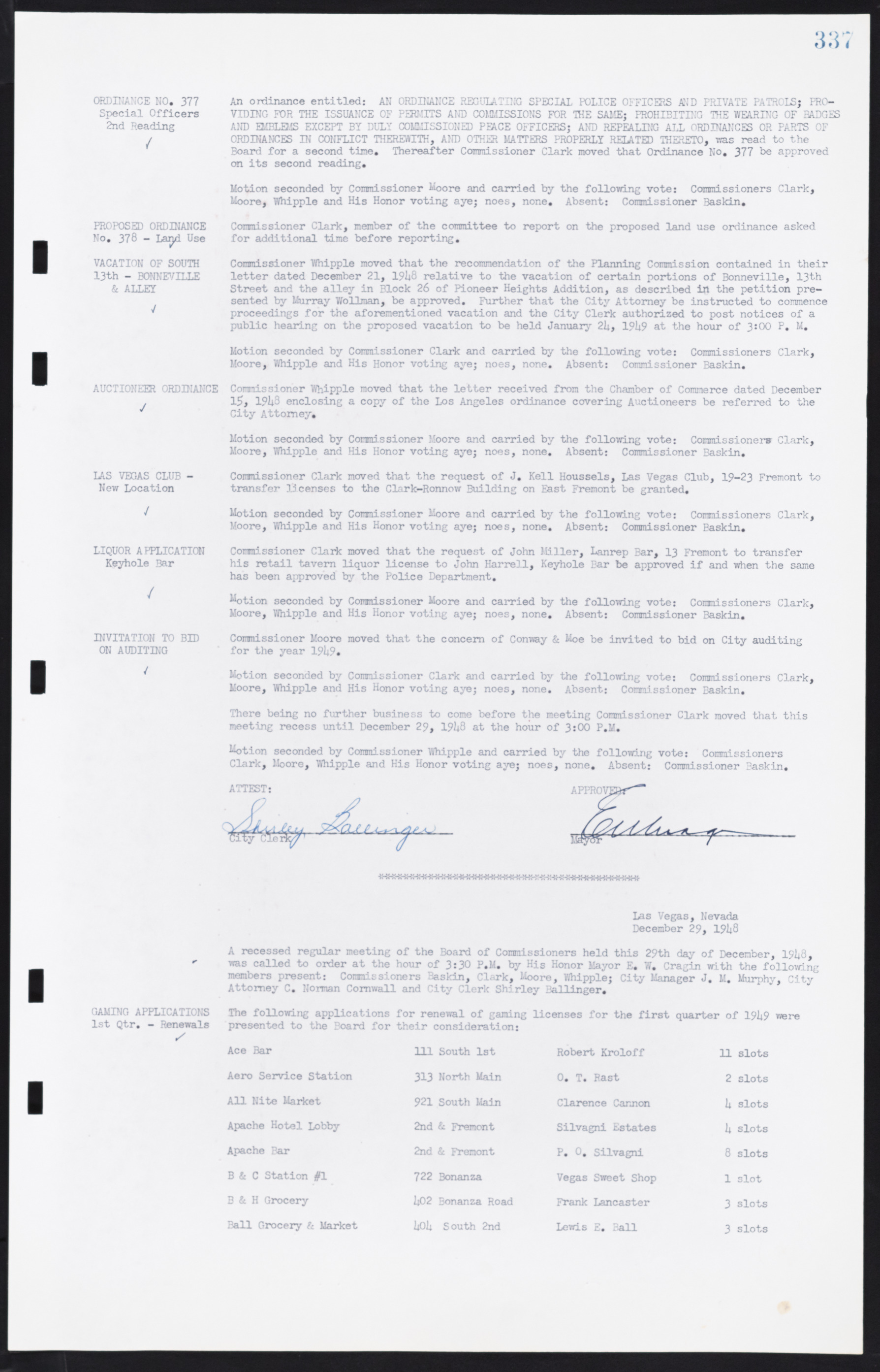 Las Vegas City Commission Minutes, January 7, 1947 to October 26, 1949, lvc000006-361