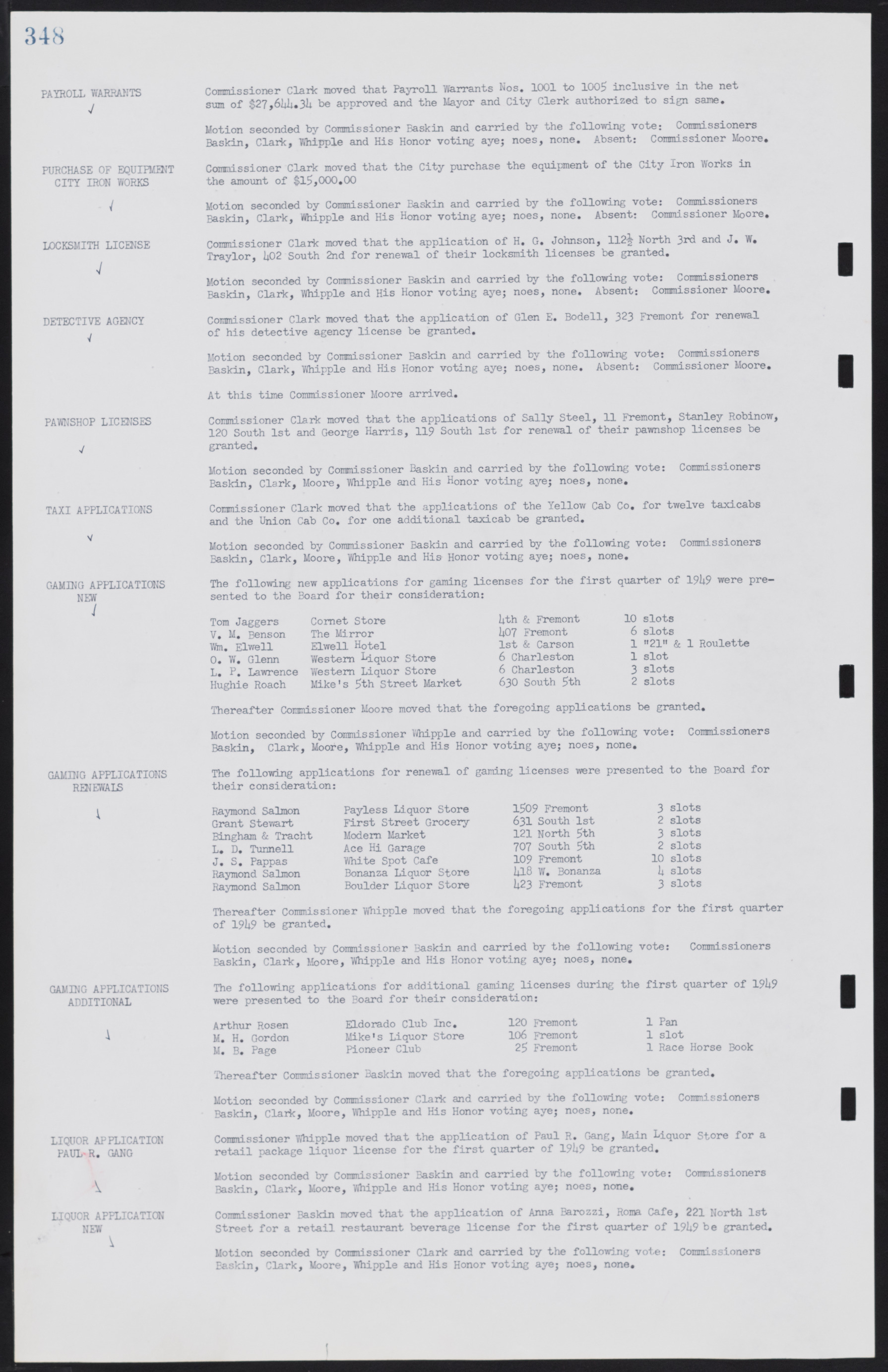 Las Vegas City Commission Minutes, January 7, 1947 to October 26, 1949, lvc000006-374