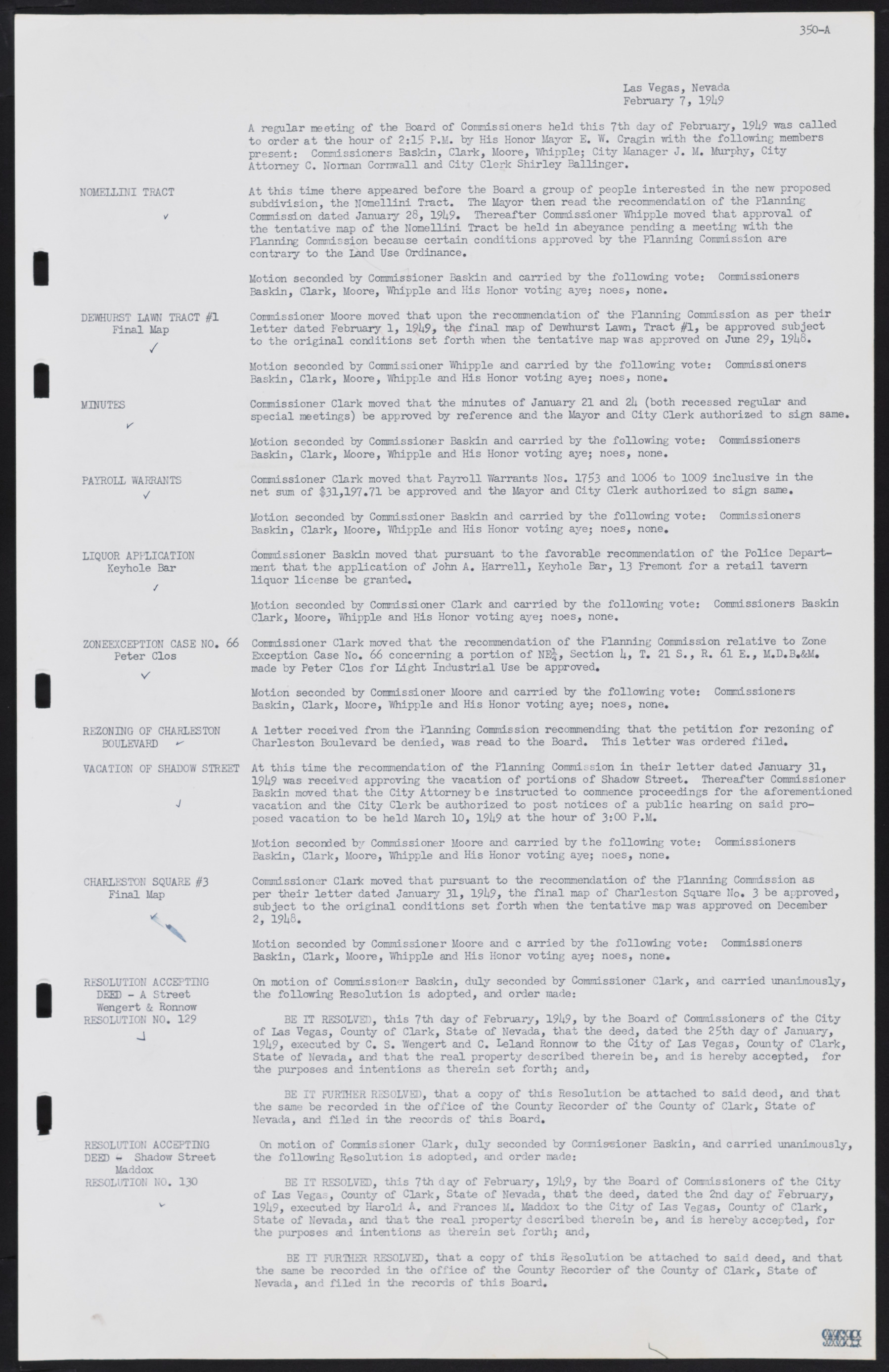 Las Vegas City Commission Minutes, January 7, 1947 to October 26, 1949, lvc000006-377