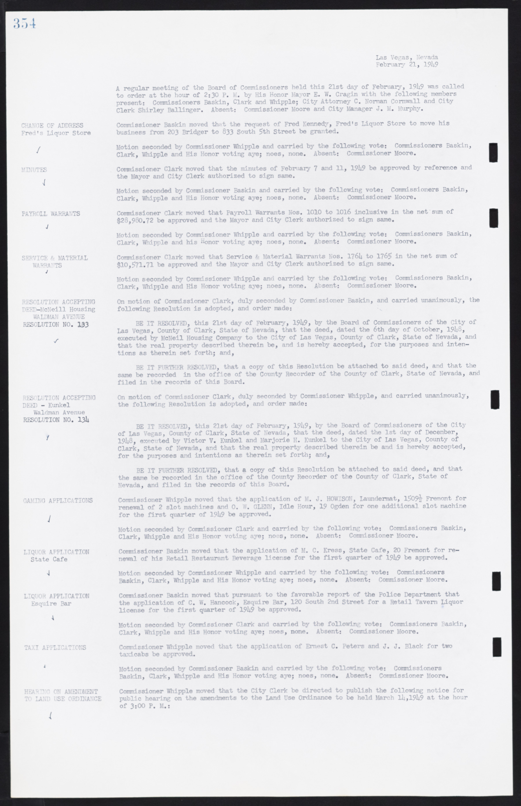 Las Vegas City Commission Minutes, January 7, 1947 to October 26, 1949, lvc000006-382