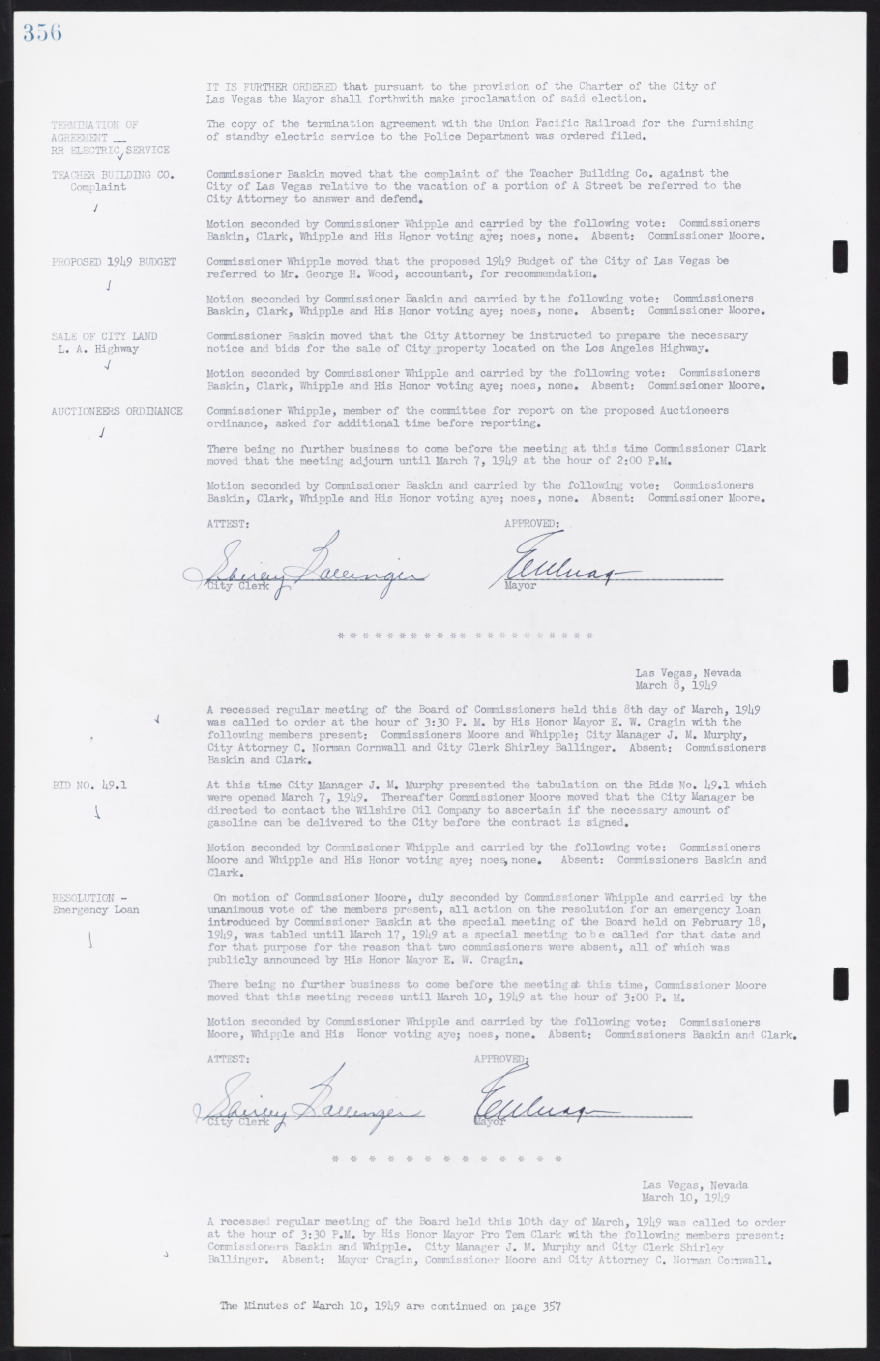 Las Vegas City Commission Minutes, January 7, 1947 to October 26, 1949, lvc000006-384