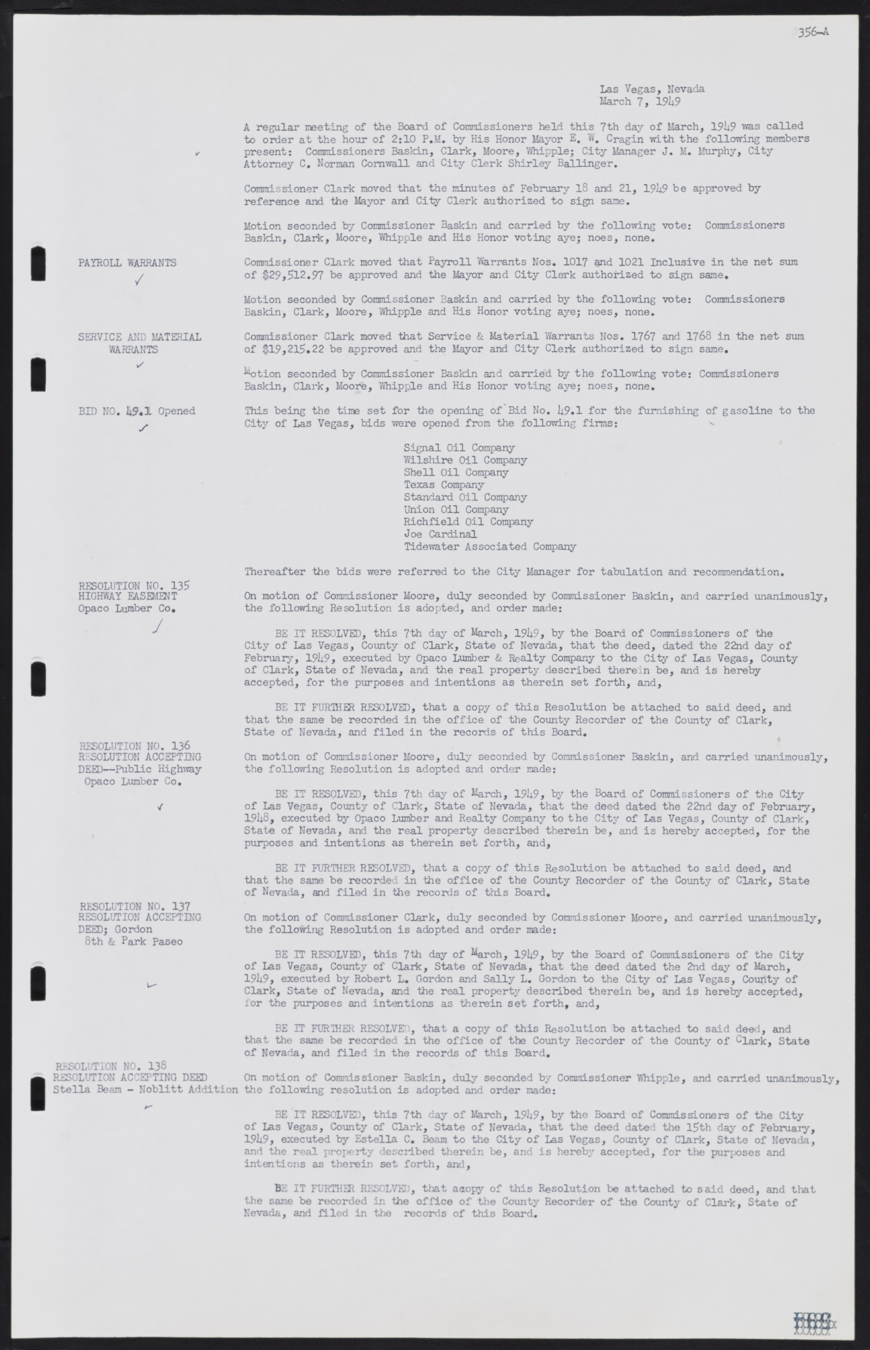 Las Vegas City Commission Minutes, January 7, 1947 to October 26, 1949, lvc000006-385