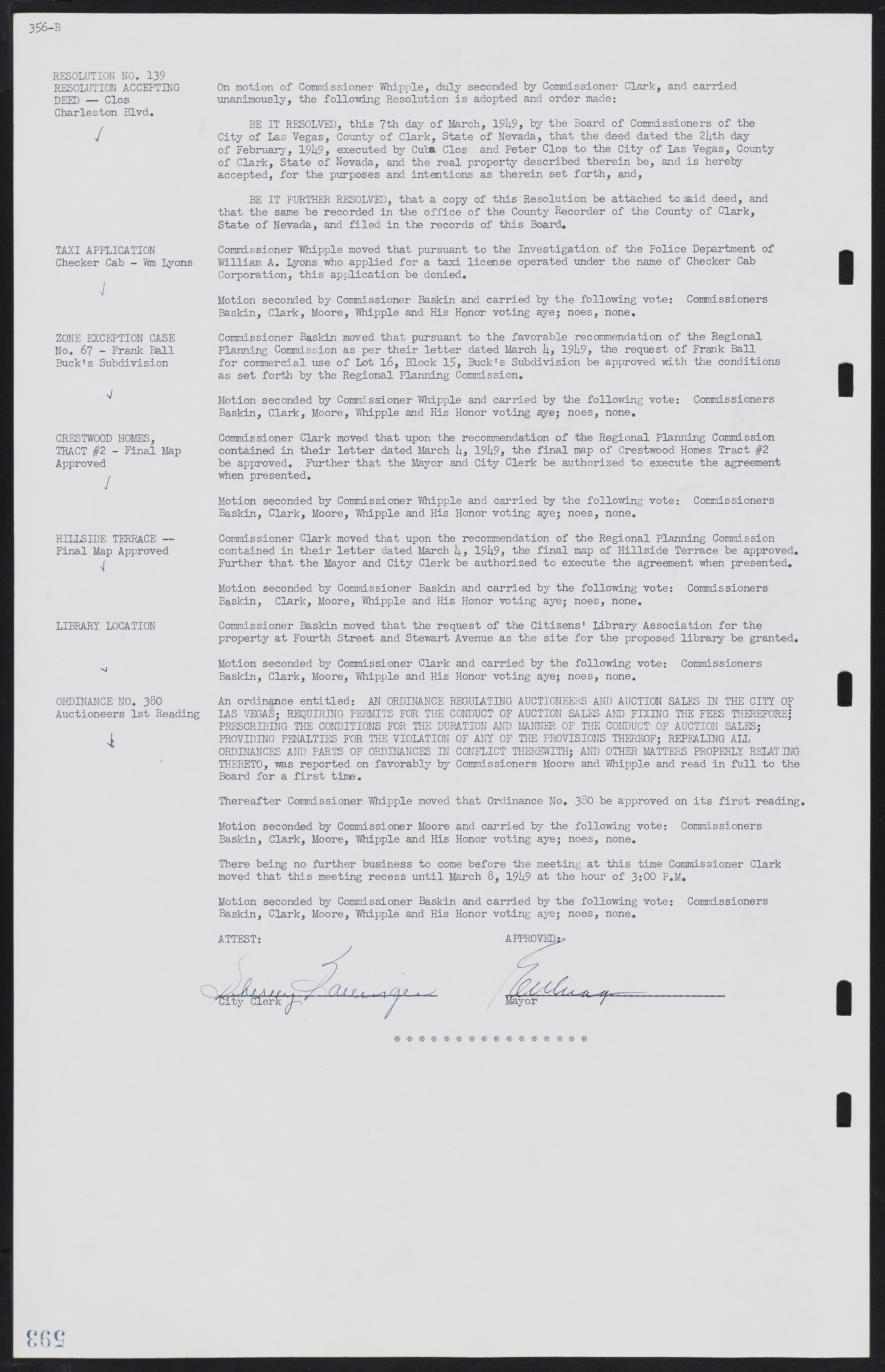 Las Vegas City Commission Minutes, January 7, 1947 to October 26, 1949, lvc000006-386