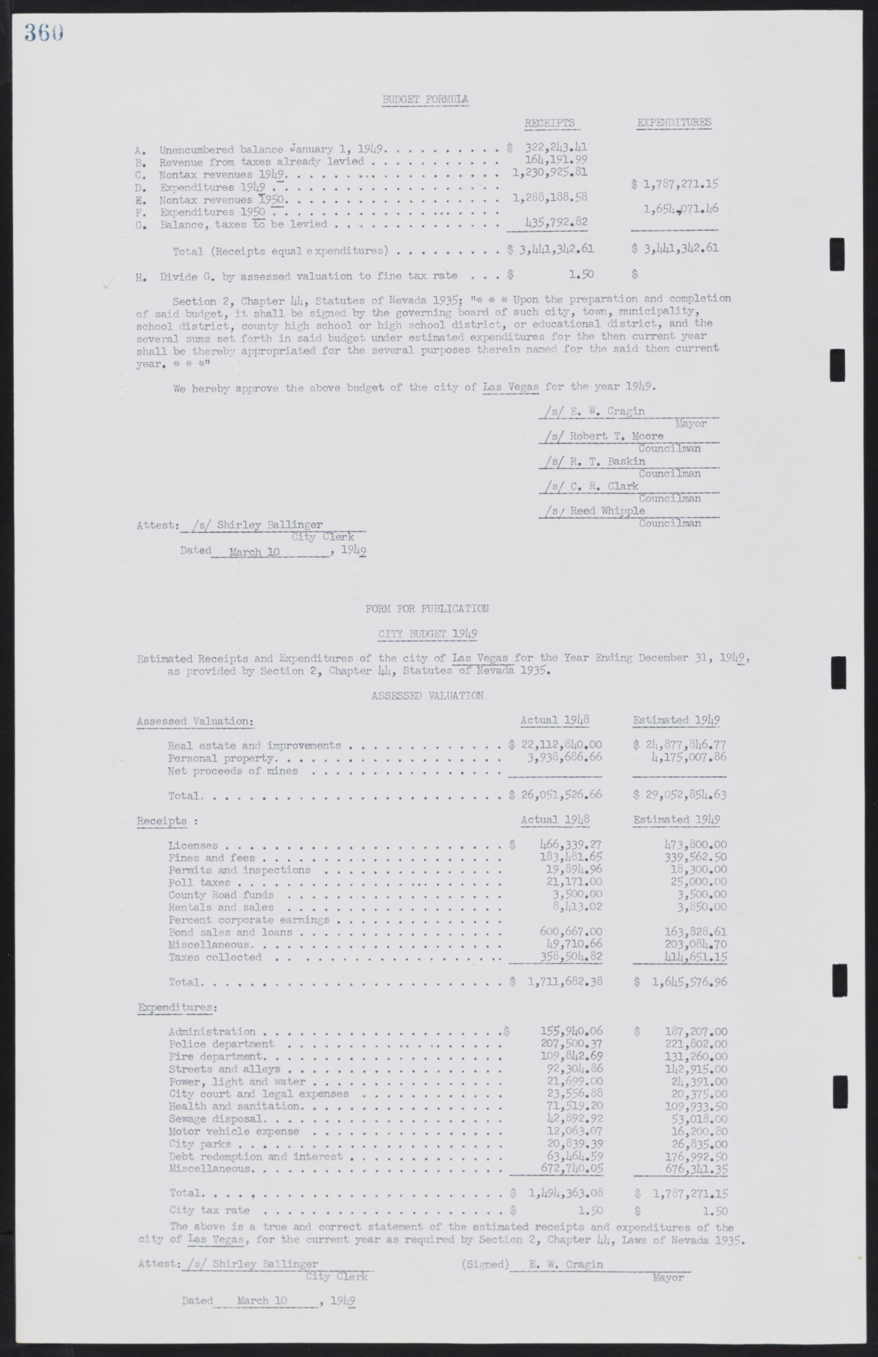 Las Vegas City Commission Minutes, January 7, 1947 to October 26, 1949, lvc000006-390