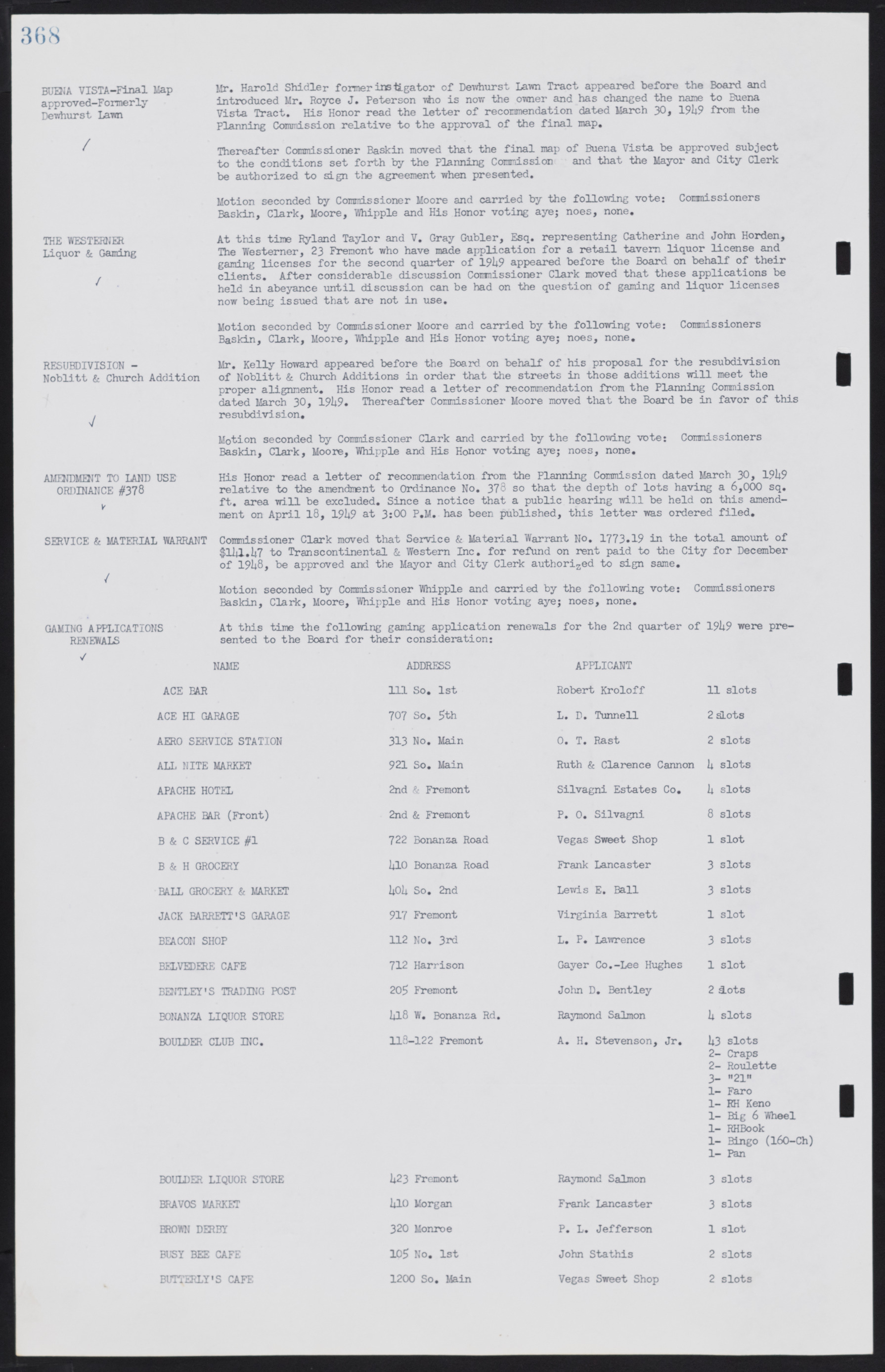 Las Vegas City Commission Minutes, January 7, 1947 to October 26, 1949, lvc000006-398