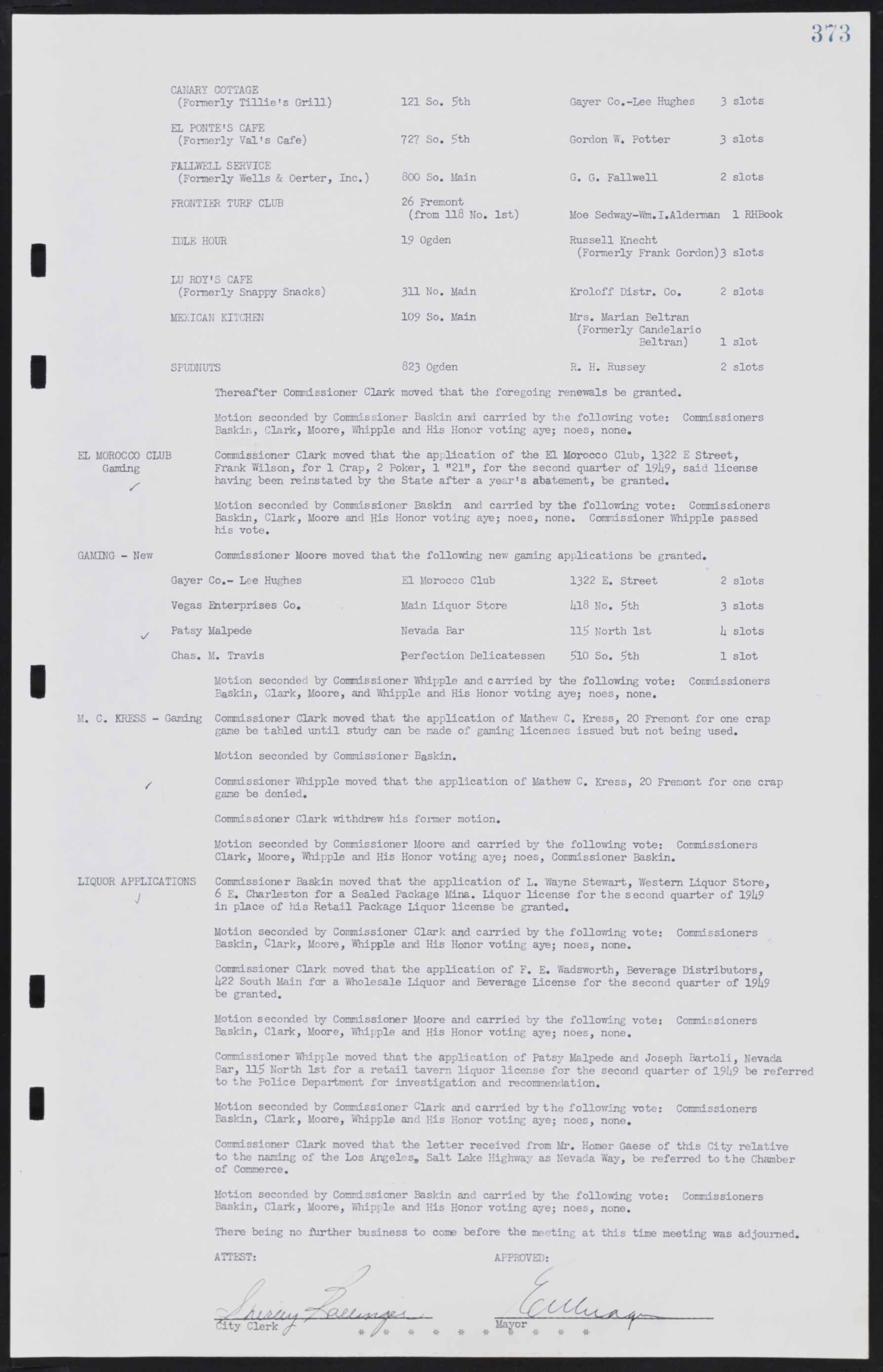 Las Vegas City Commission Minutes, January 7, 1947 to October 26, 1949, lvc000006-403
